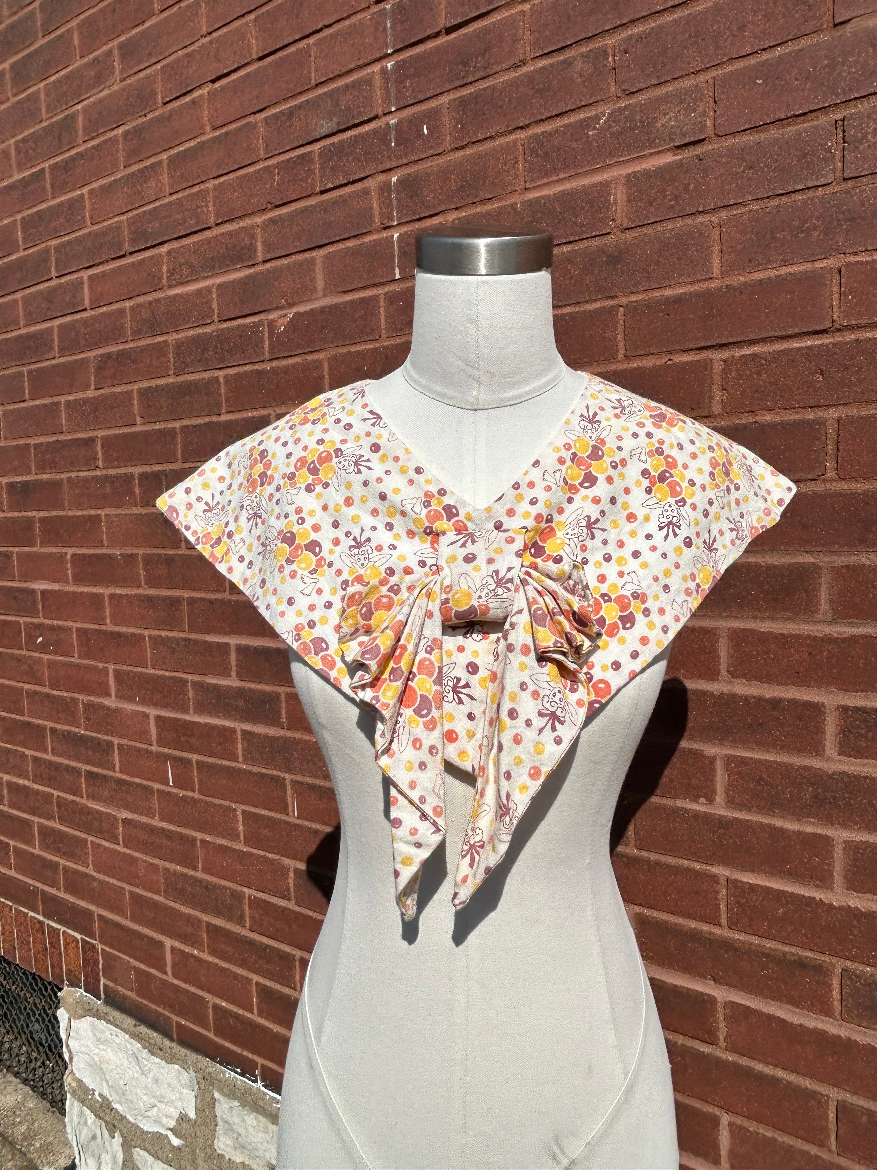 1930’s Bubble Babe Feedsack Collar
