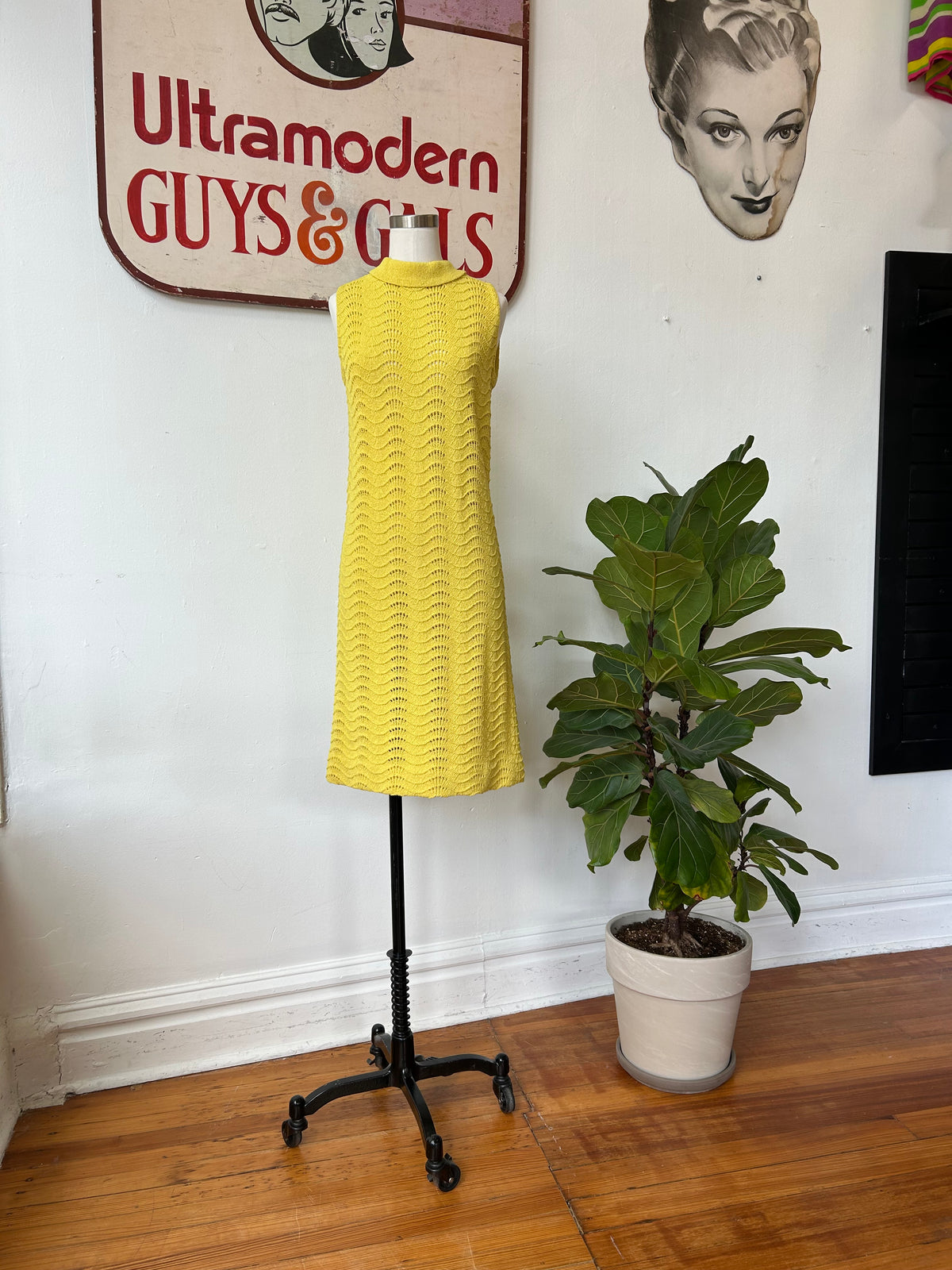1960’s Yellow Knit Dress