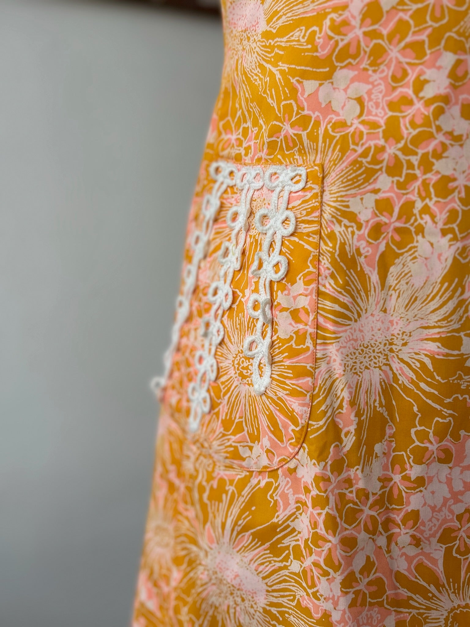 1960’s/70’s Orange & Pink Print Lilly Pulitzer Dress
