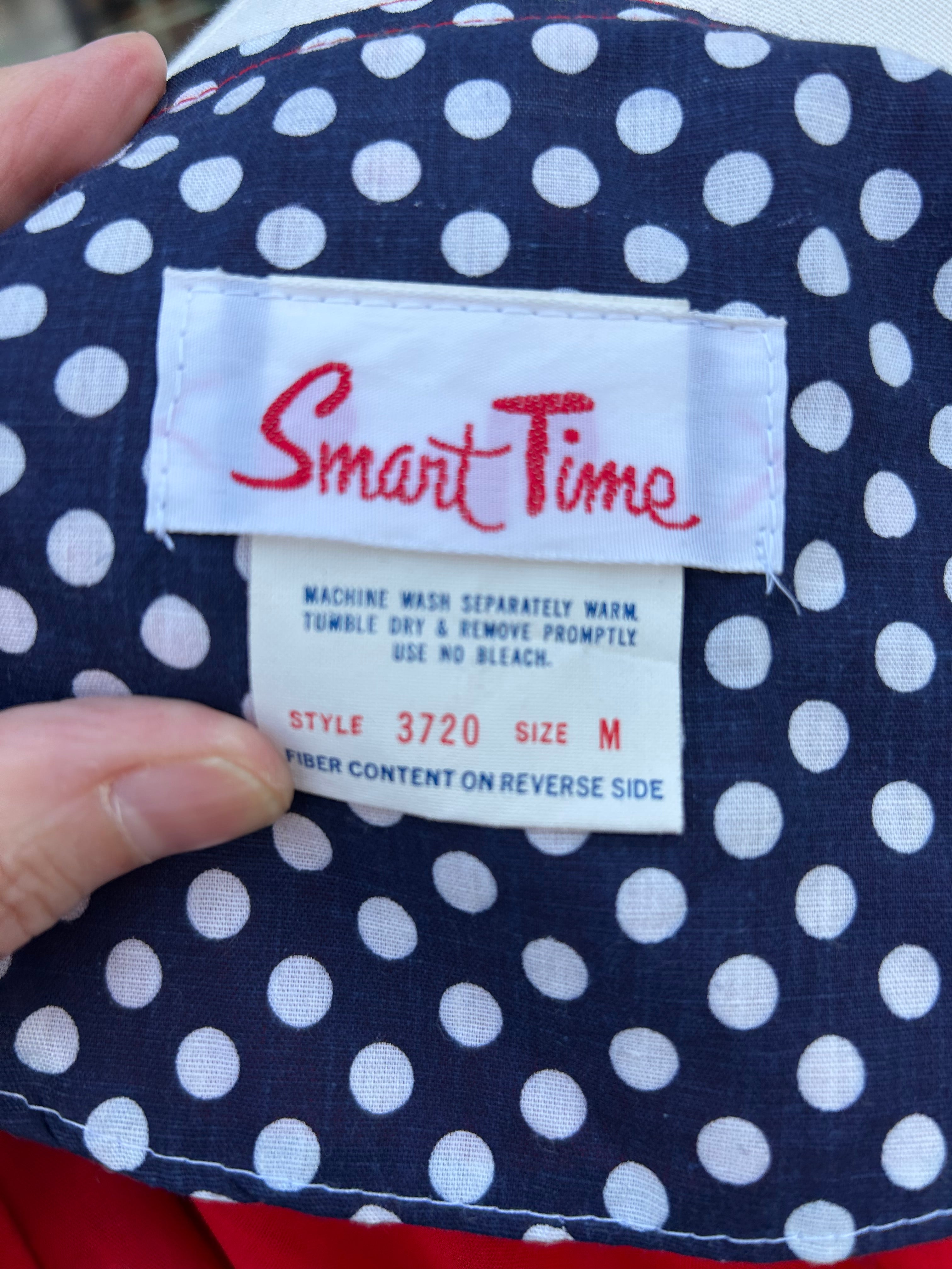 Red Dress w/Mushrooms, Polka Dots, & Snails
