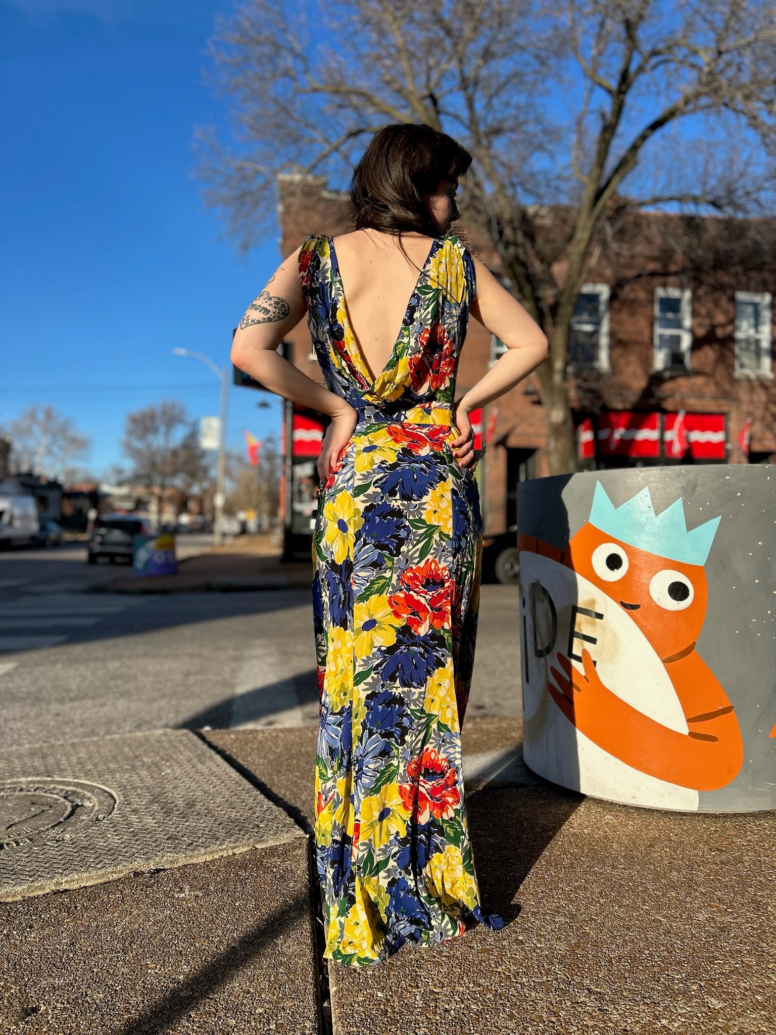 Gorgeous Floral Print 1930’s Dress