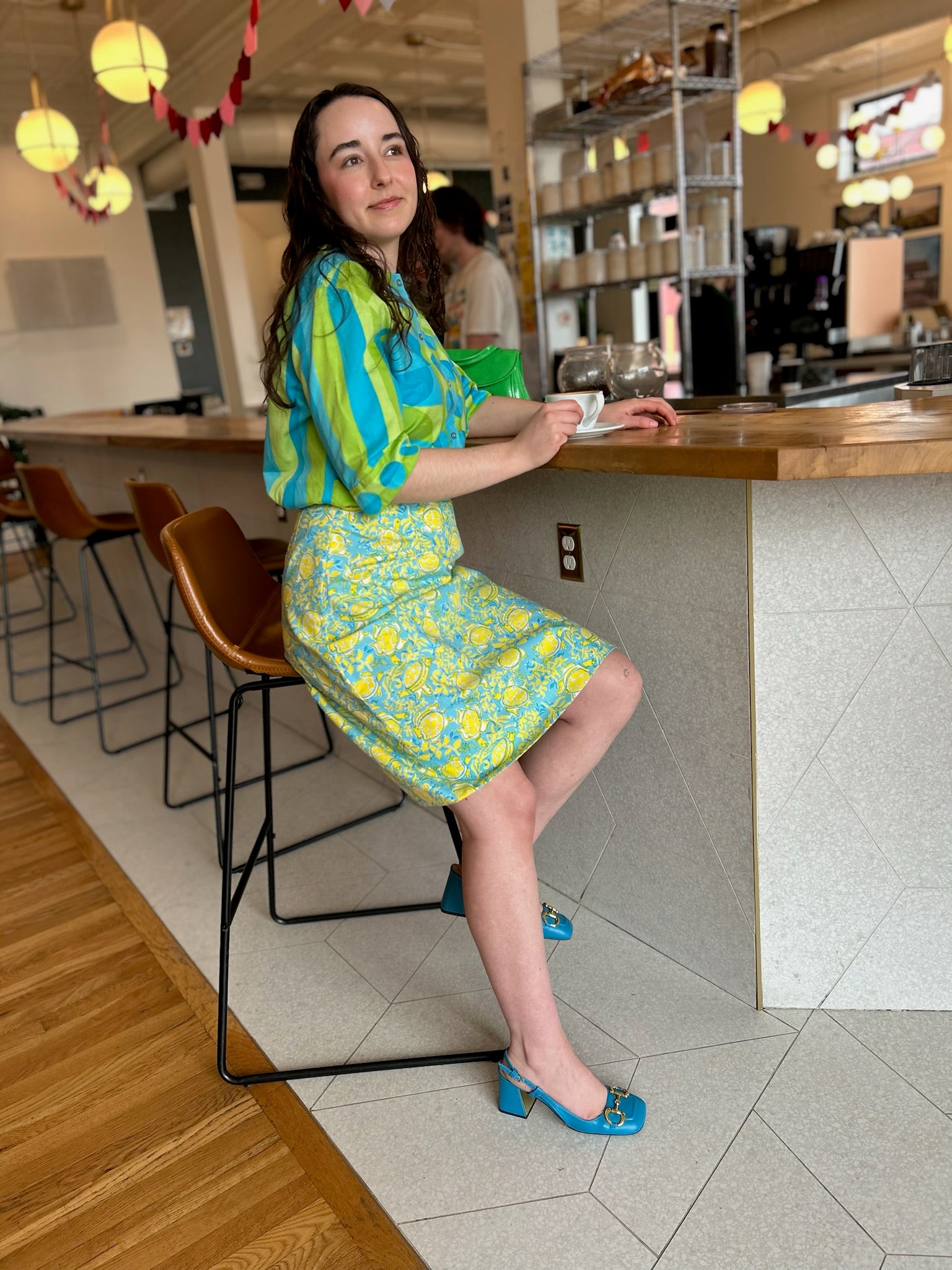 80’s Turtle Print Lilly Skirt