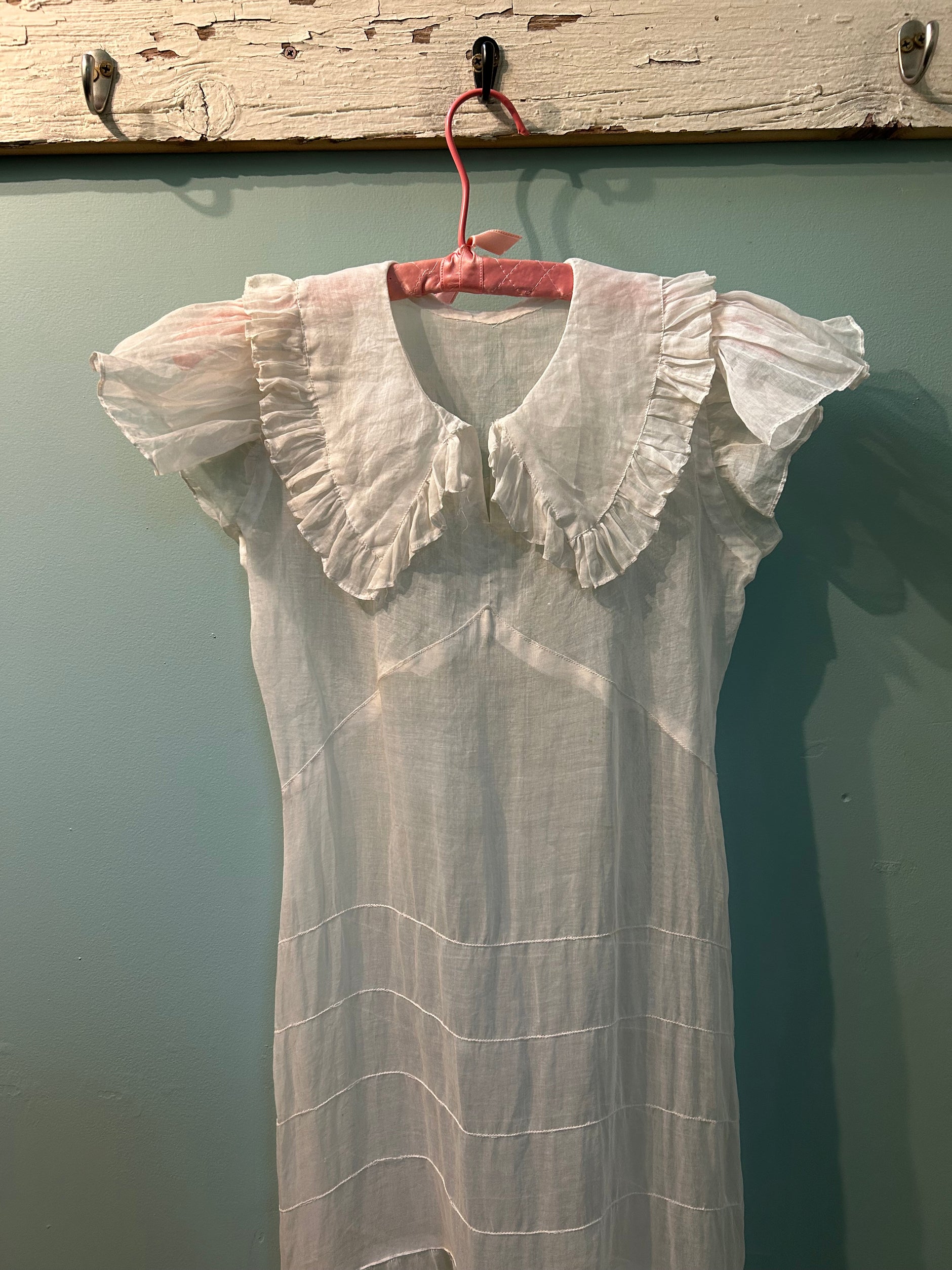 Sheer White Organza 1930's Dress – AssassinVintage