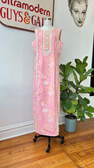 70’s Pink & Peach Print Maxi Dress by Lilly Pulitzer