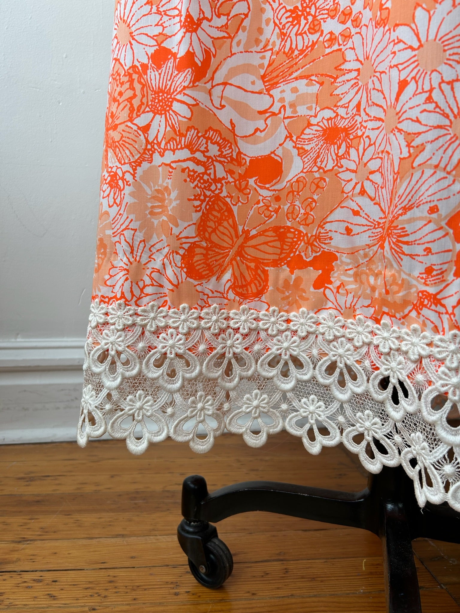 Shades of Orange Floral & Butterfly Print Lilly Pulitzer Dress