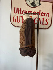 1920’s Brown Flocked Blouse