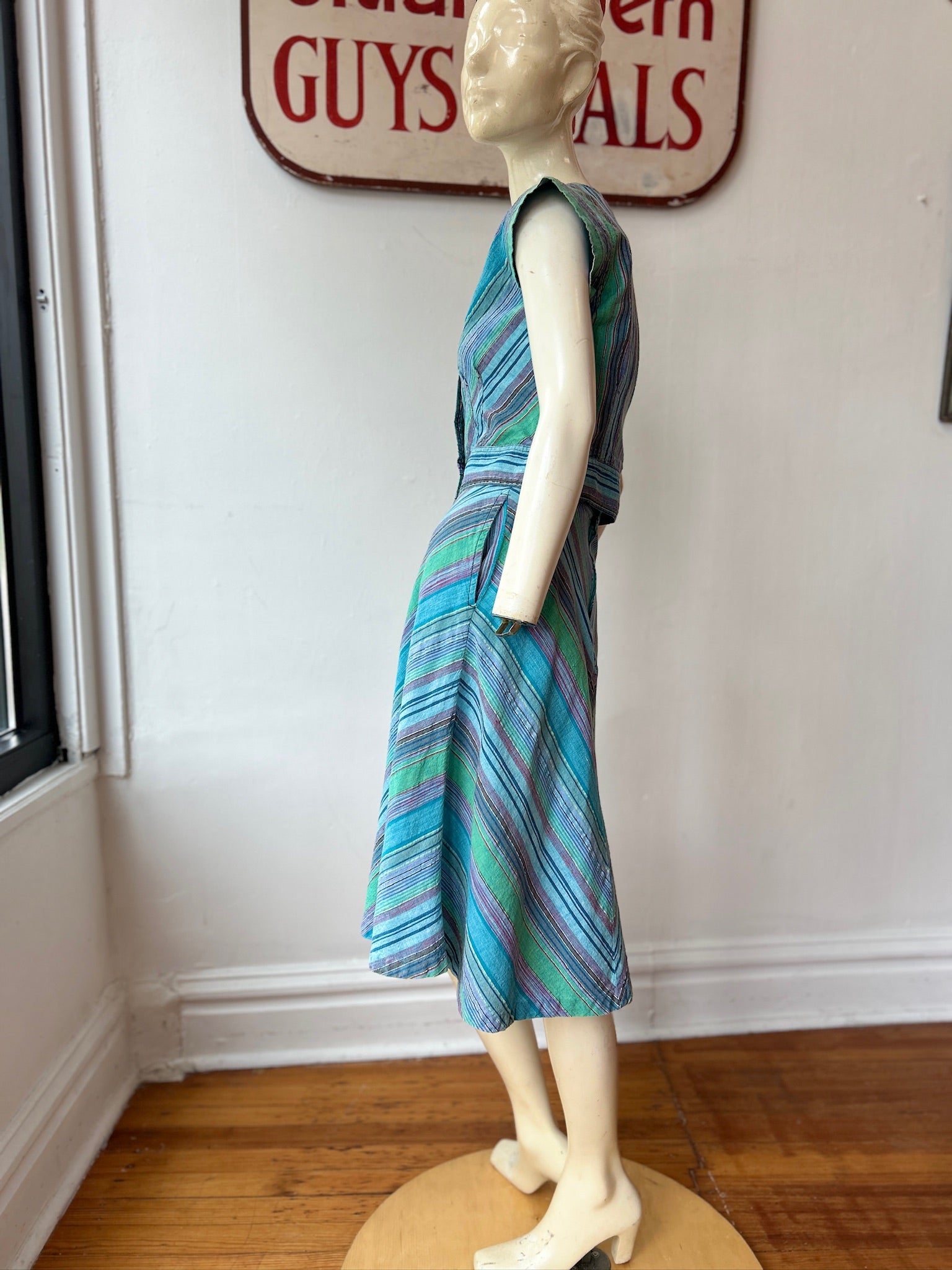 2 Piece 70’s Striped Set