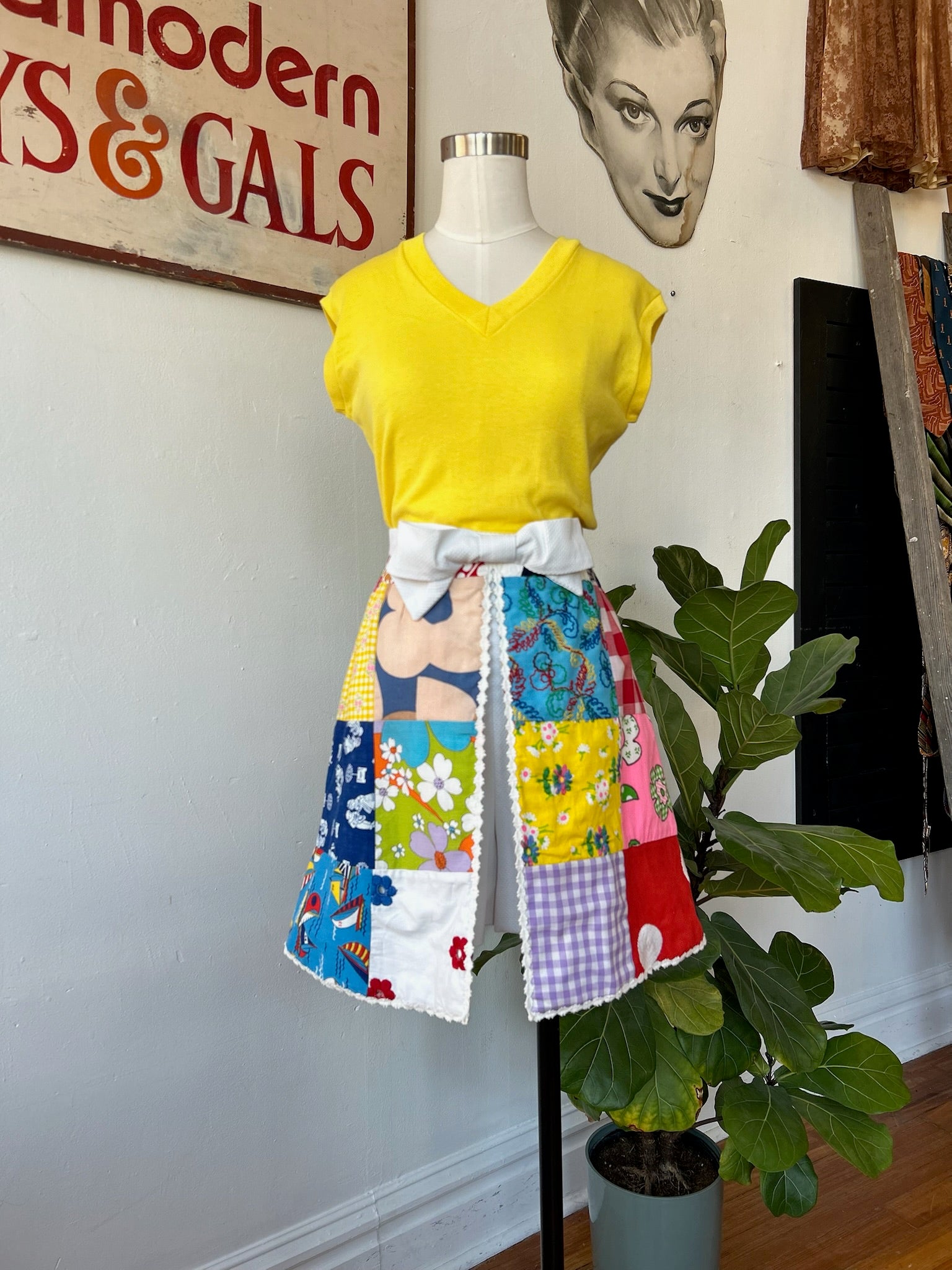1960’s/70’s Patchwork Scooter Skirt