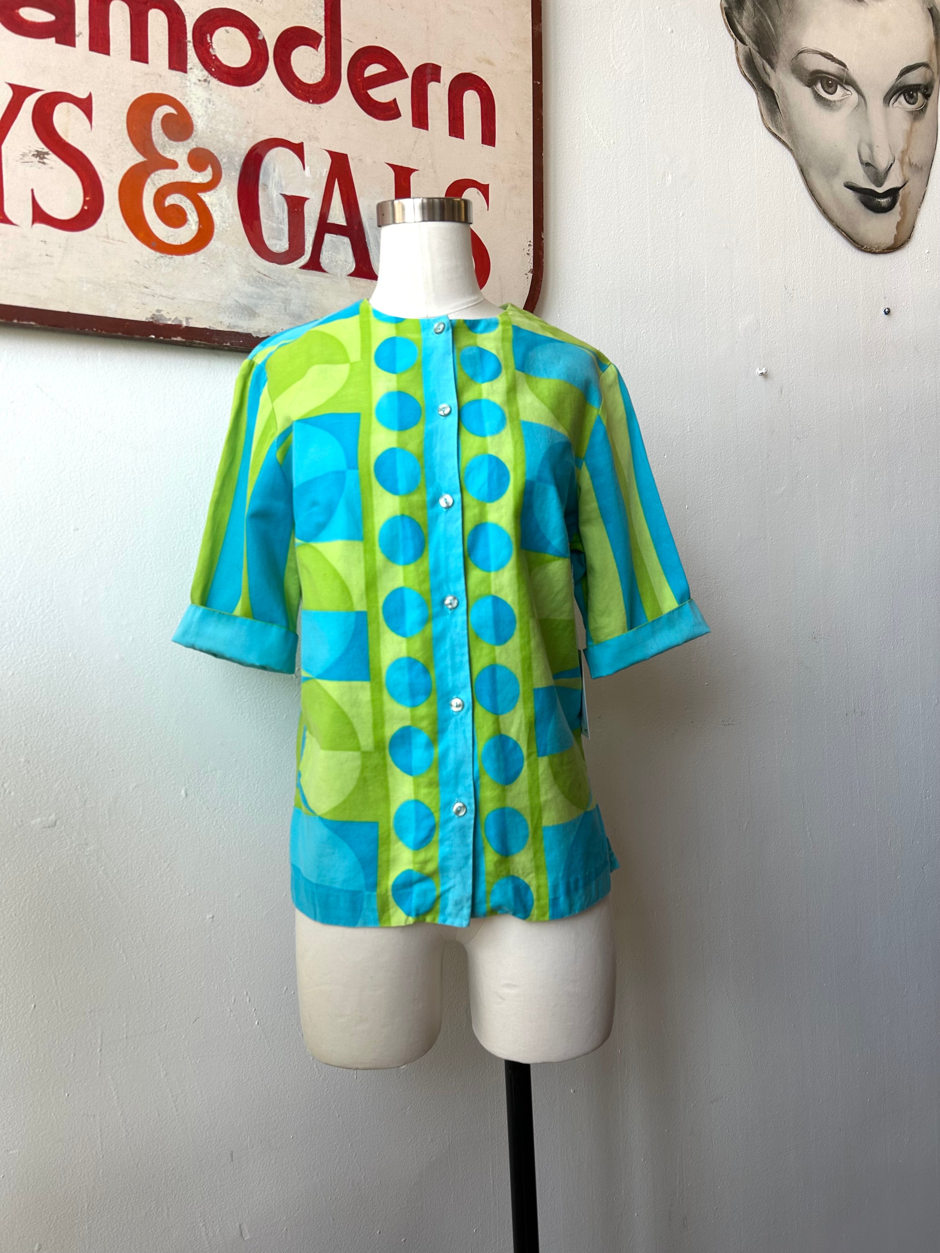 1960’s Mod Print Top