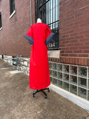 Red Dress w/Mushrooms, Polka Dots, & Snails