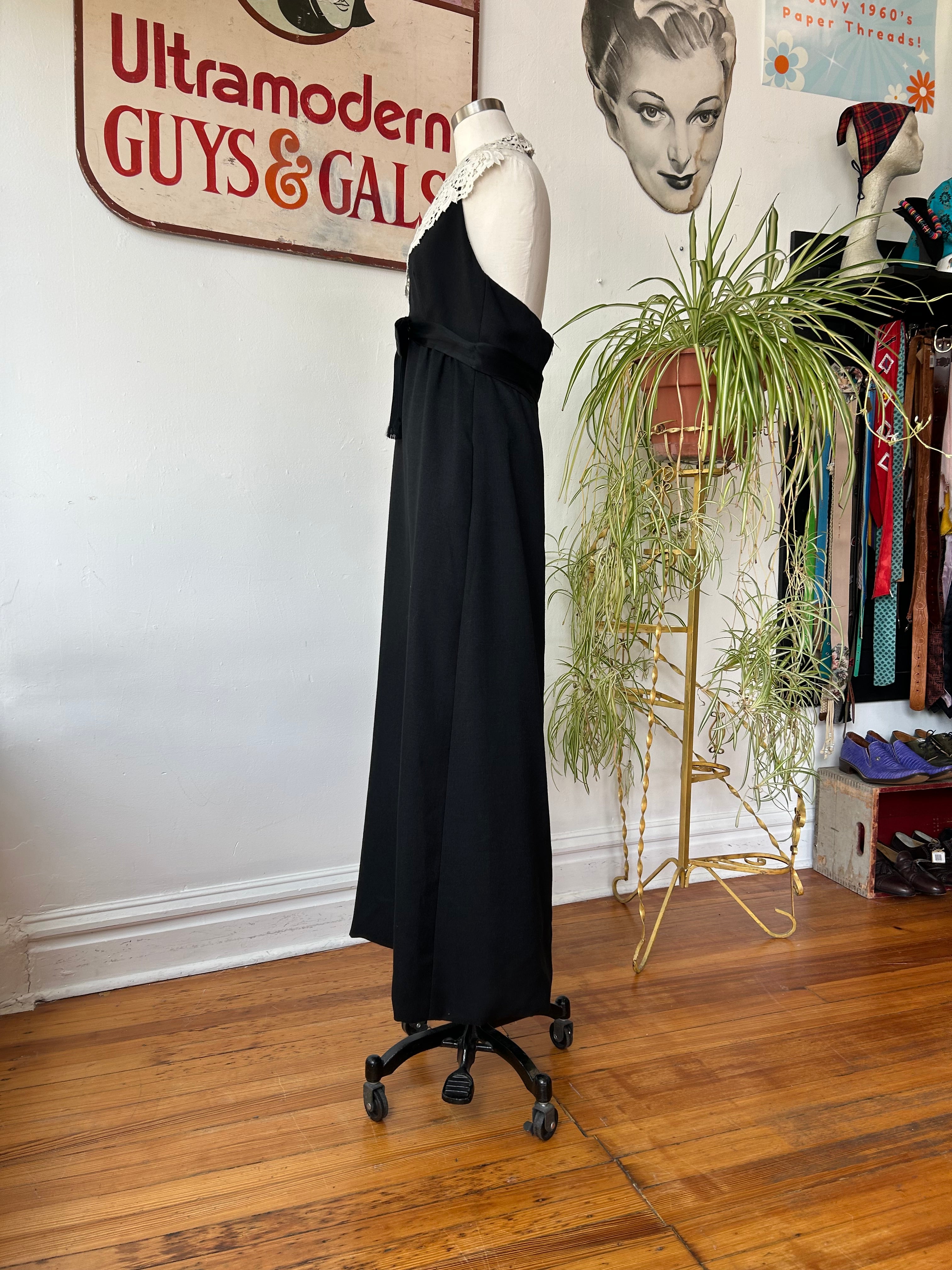 1970’s Mollie Parnis Halter Maxi Dress