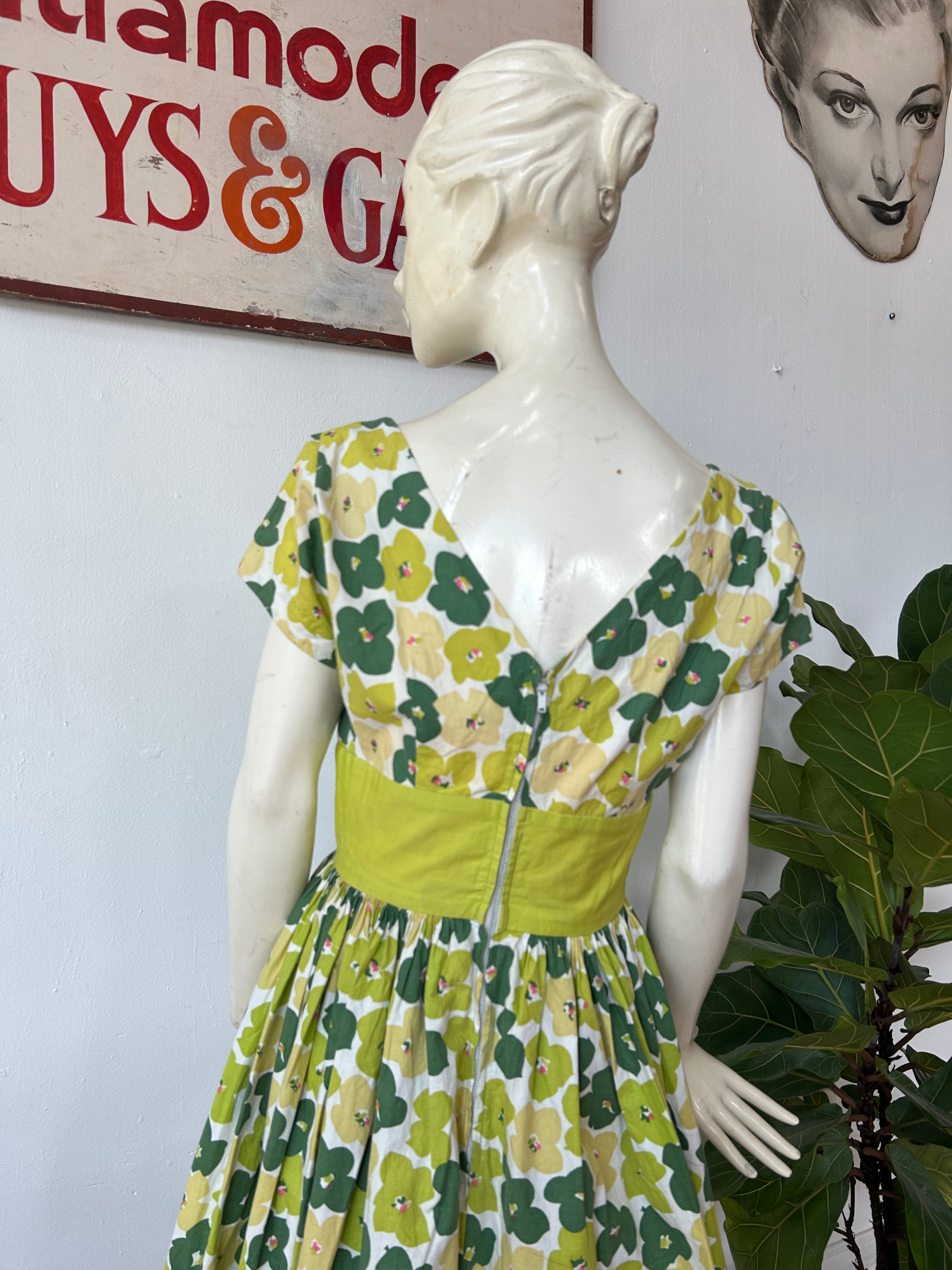 Spring Floral Print Dress