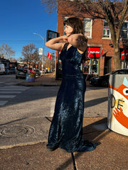 1930’s Blue Velvet Gown