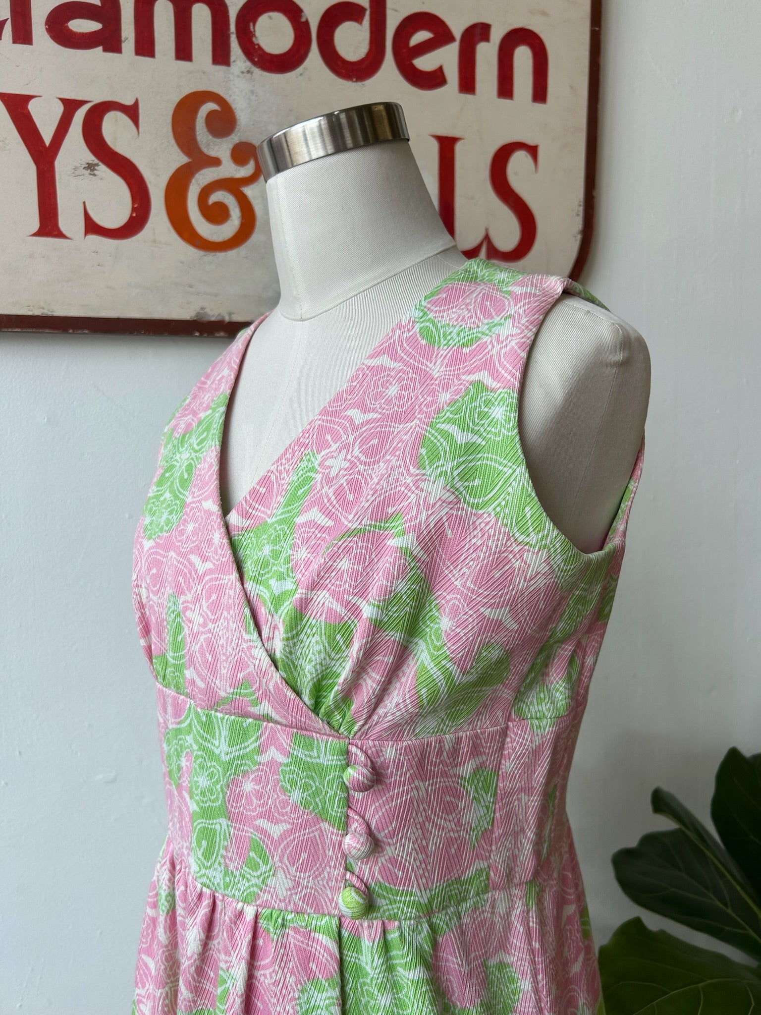 60’s Liberty House Hawaiian Print Dress