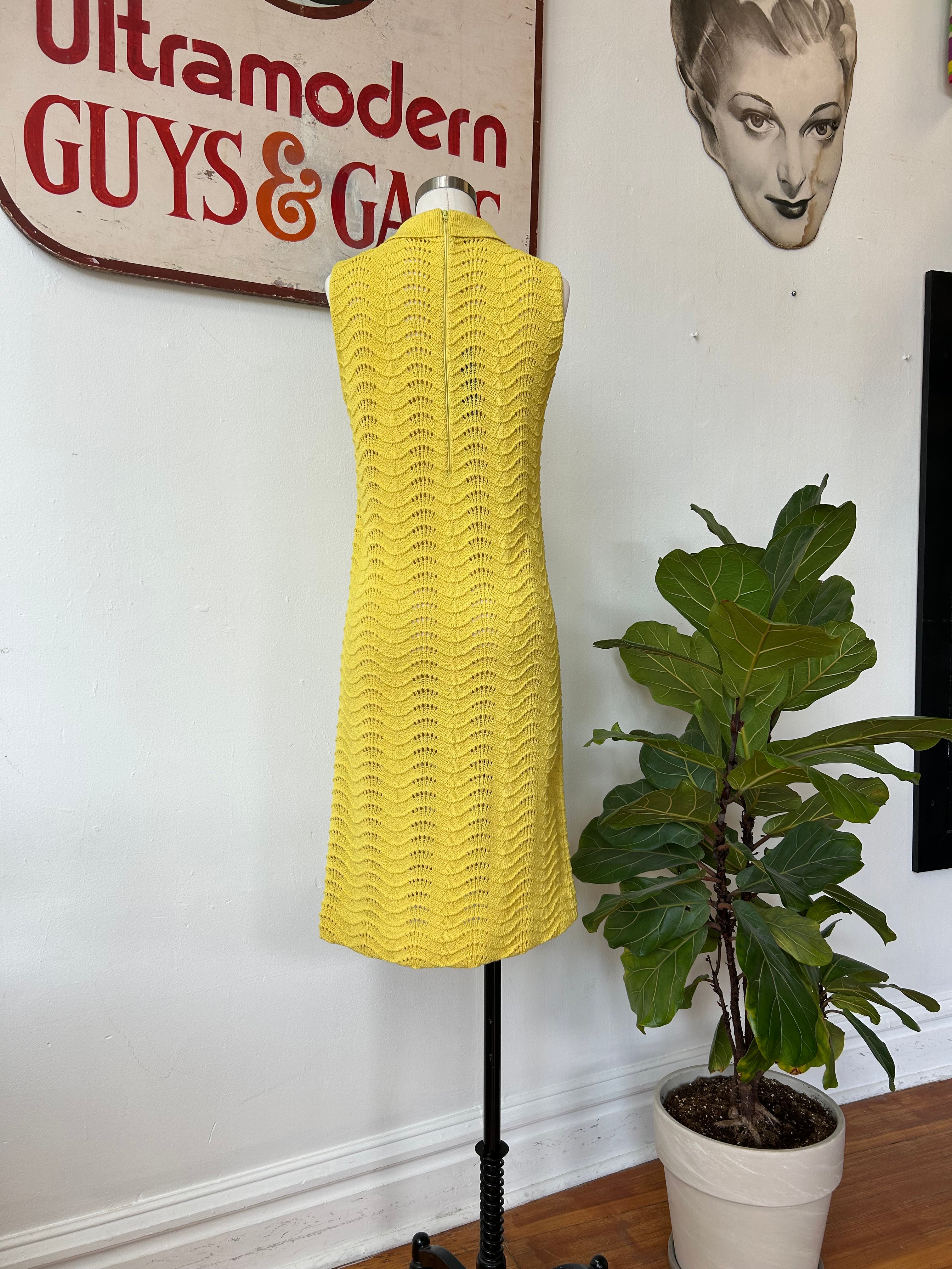 1960’s Yellow Knit Dress