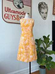 1960’s/70’s Orange & Pink Print Lilly Pulitzer Dress