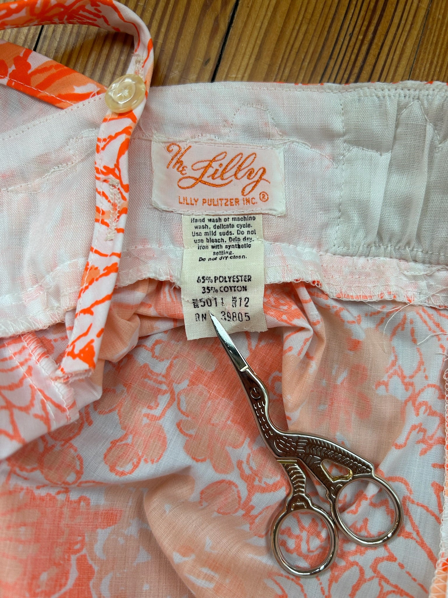 Shades of Orange Floral & Butterfly Print Lilly Pulitzer Dress