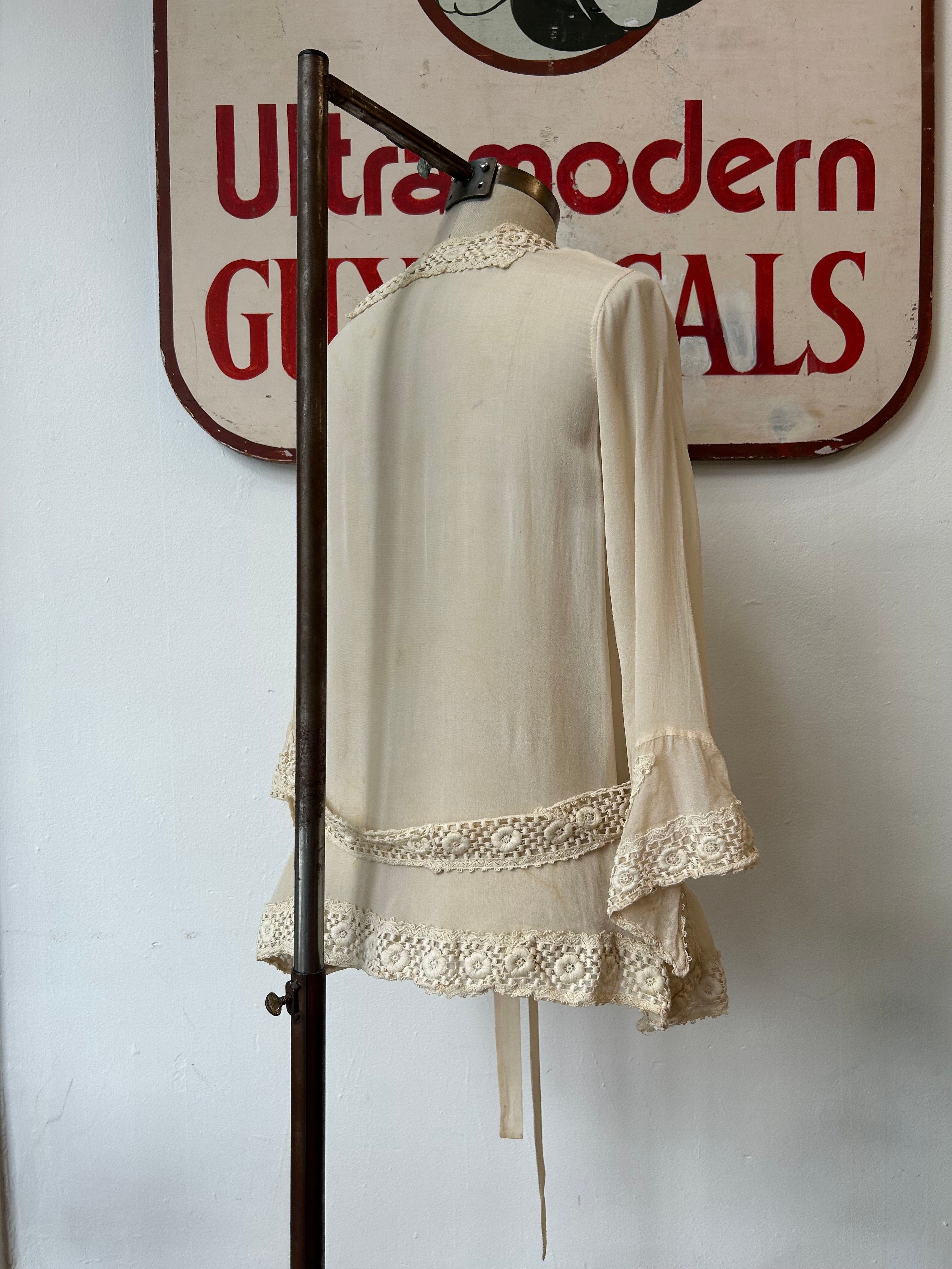 Lovely Old Blouse w/Sash