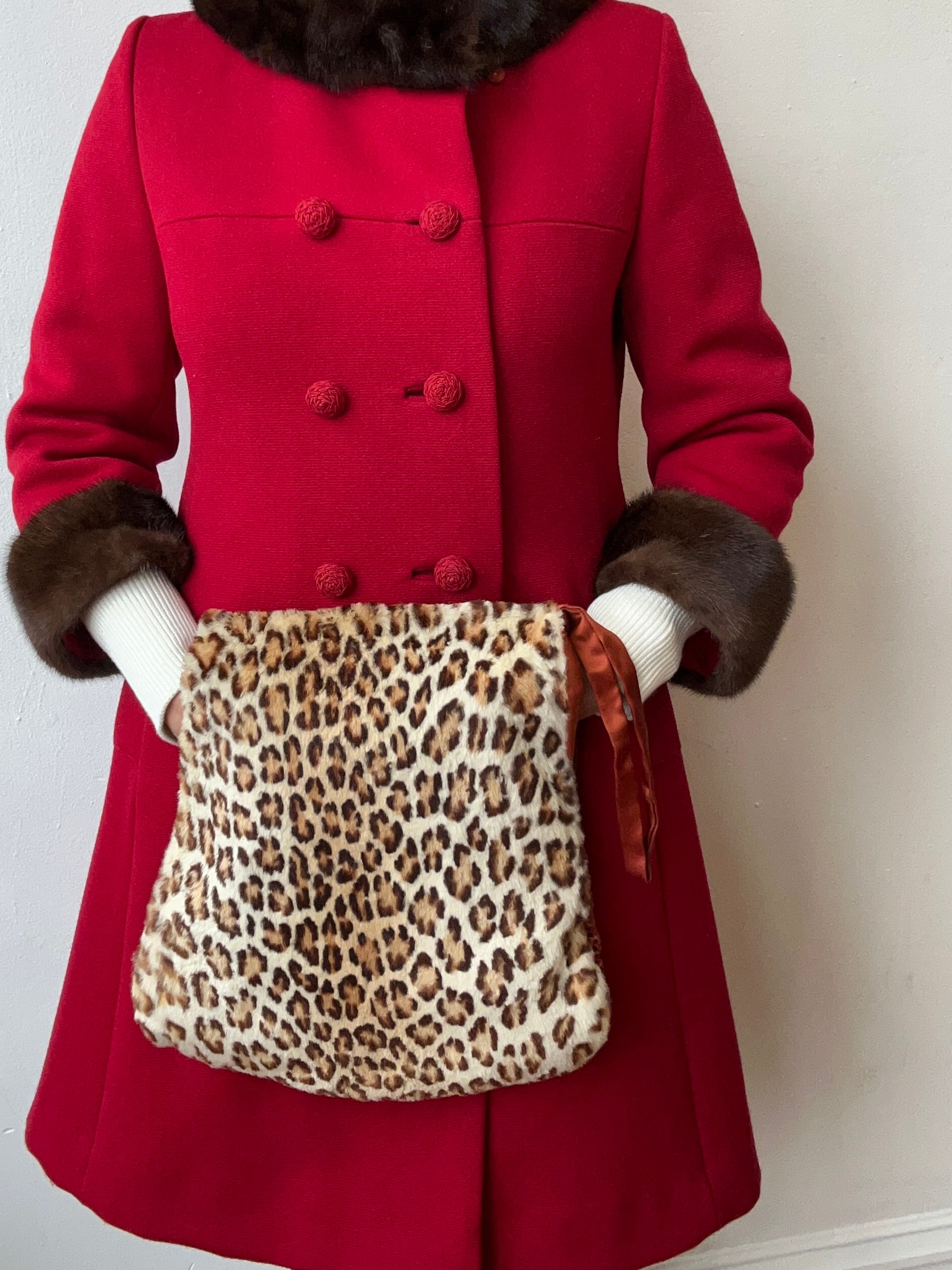 1940’s Faux Leopard Muff