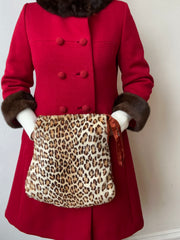 1940’s Faux Leopard Muff