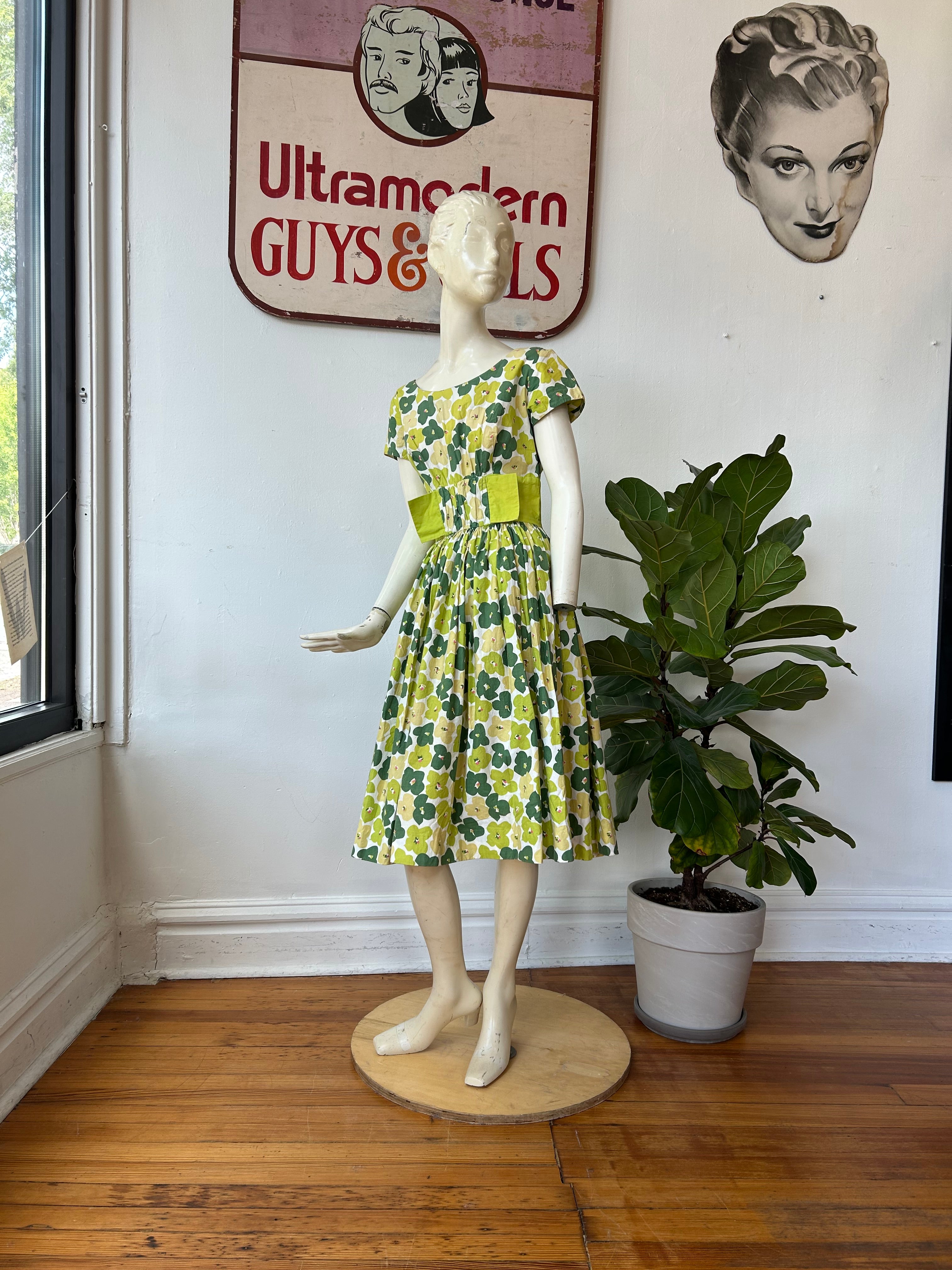Spring Floral Print Dress