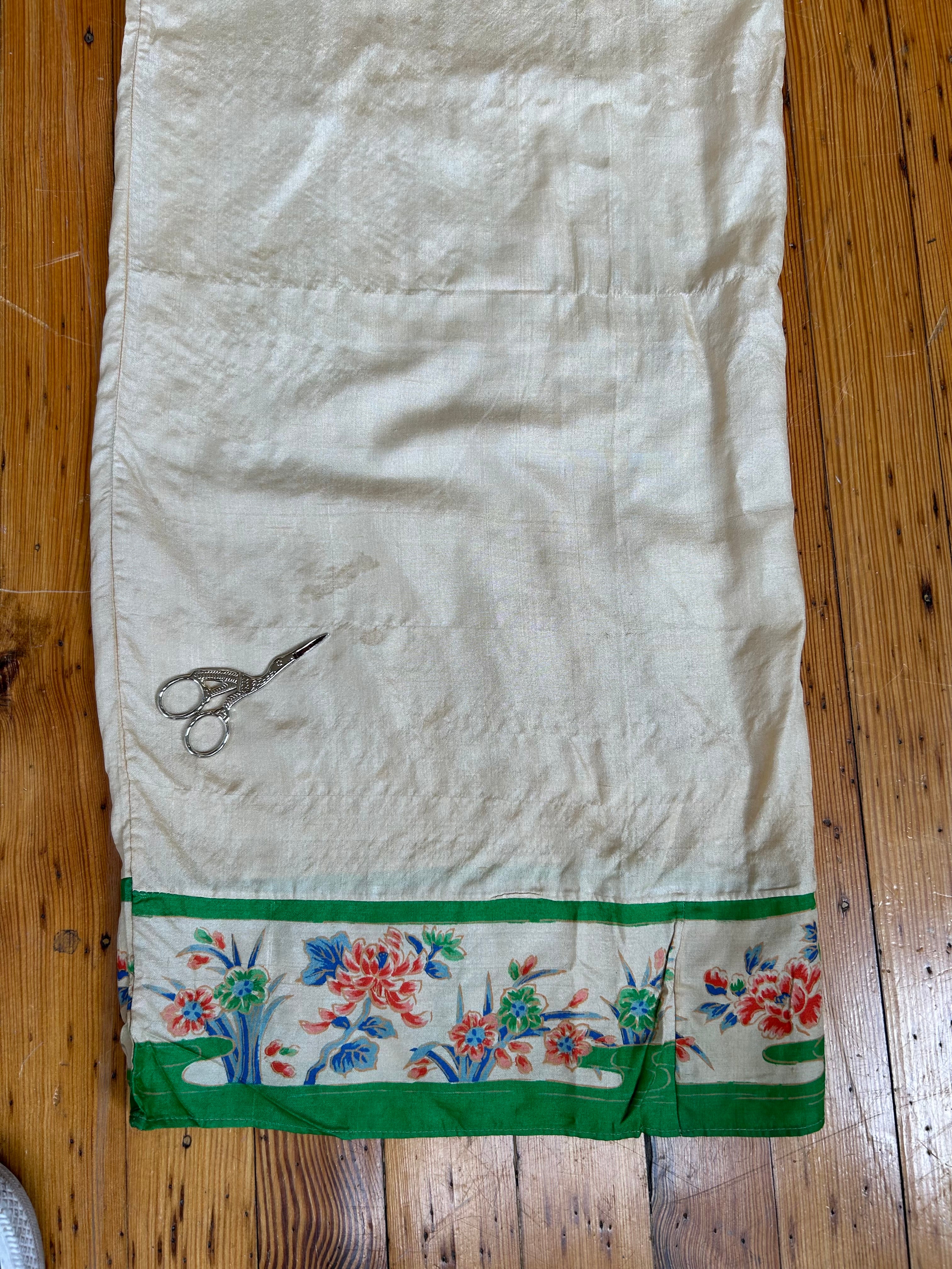 1920’s Silk Pongee Pajama Set