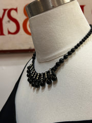 40’s Glass Bead & Rhinestone Necklace
