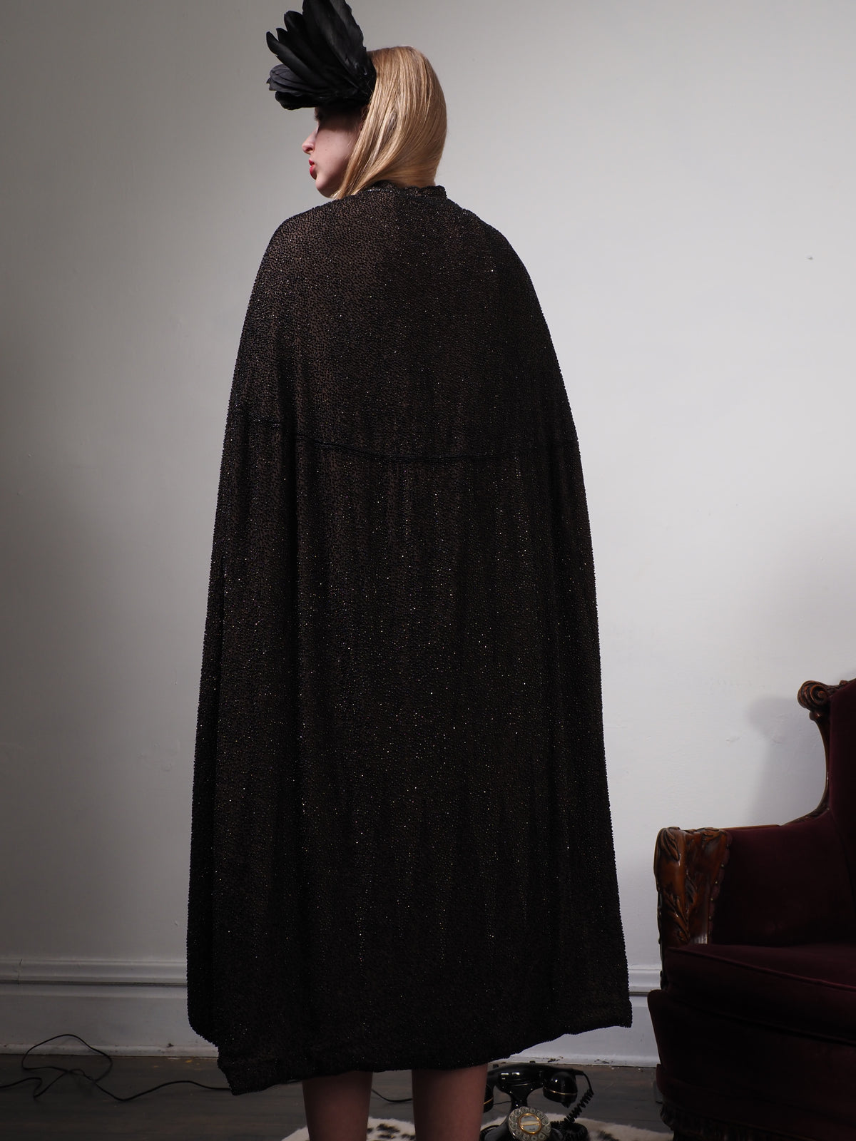 Vintage 1940’s Heavily Beaded Cape