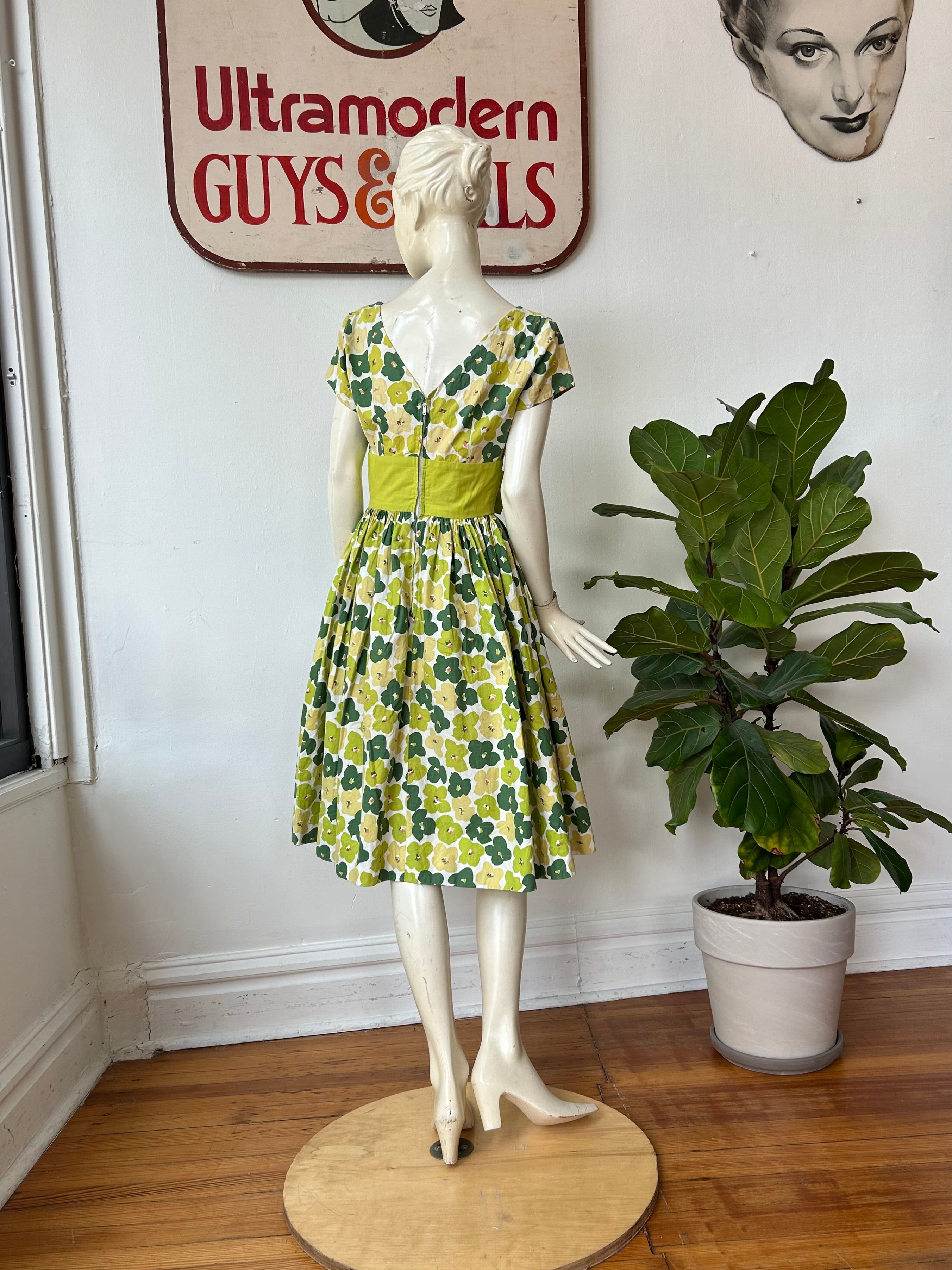 Spring Floral Print Dress