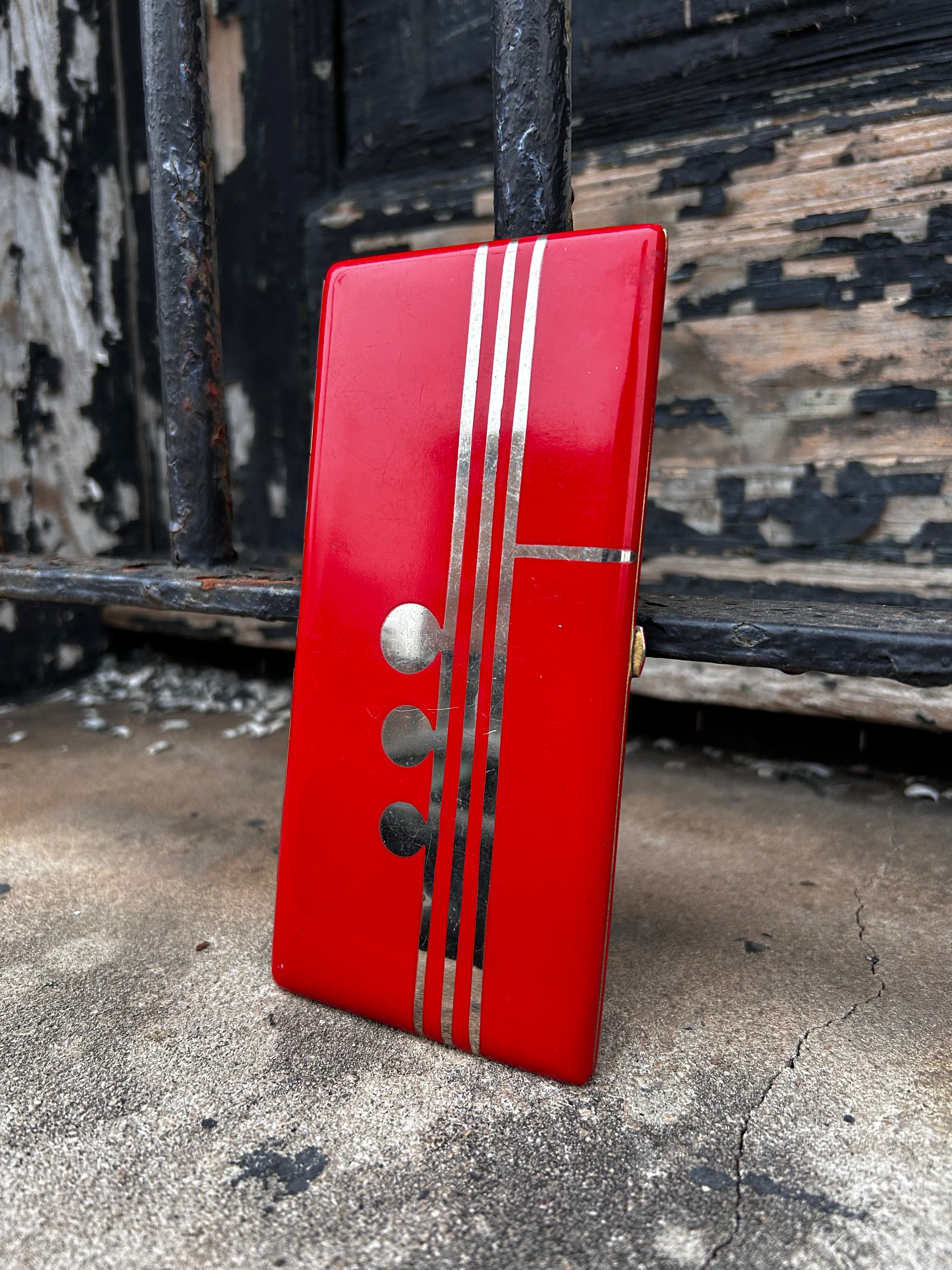 1930’s Red Art Deco Cigarette Case