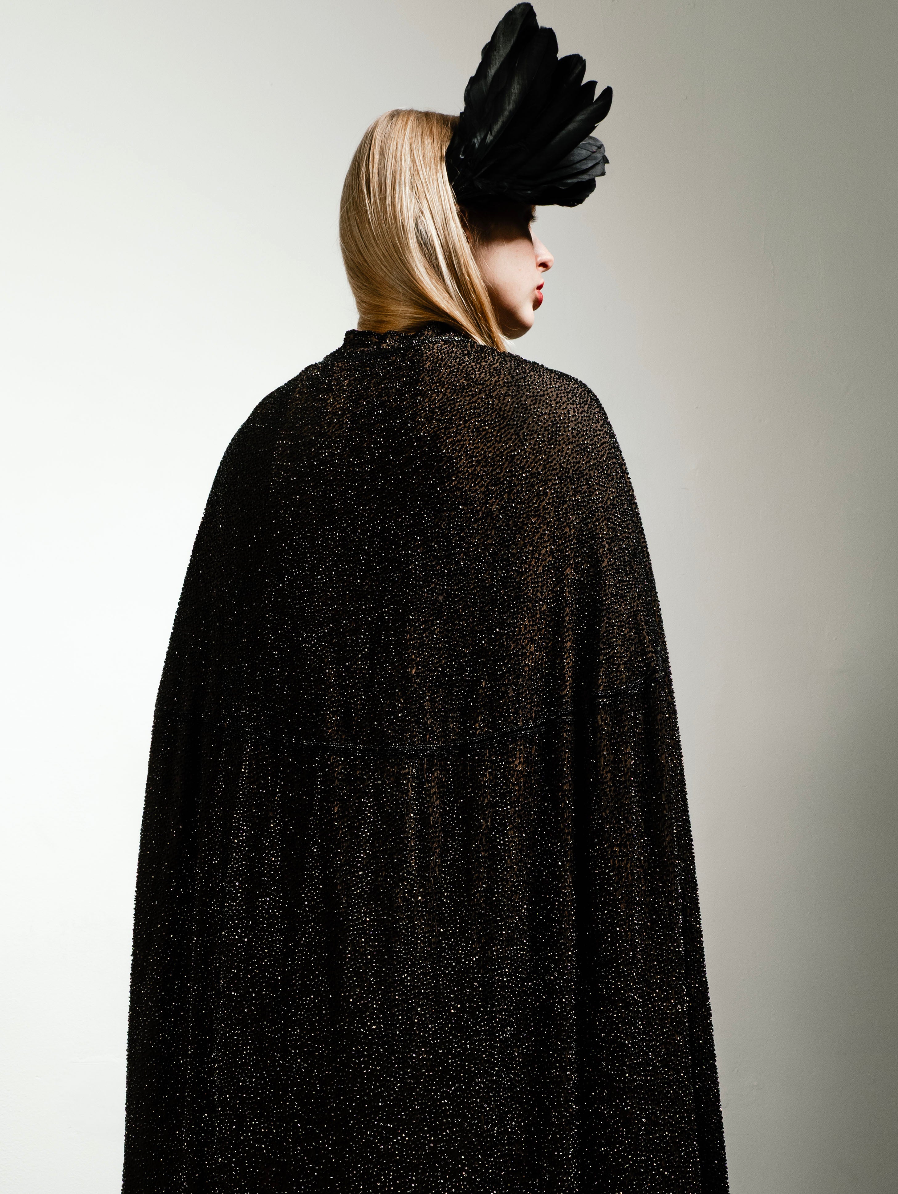 Vintage 1940’s Heavily Beaded Cape