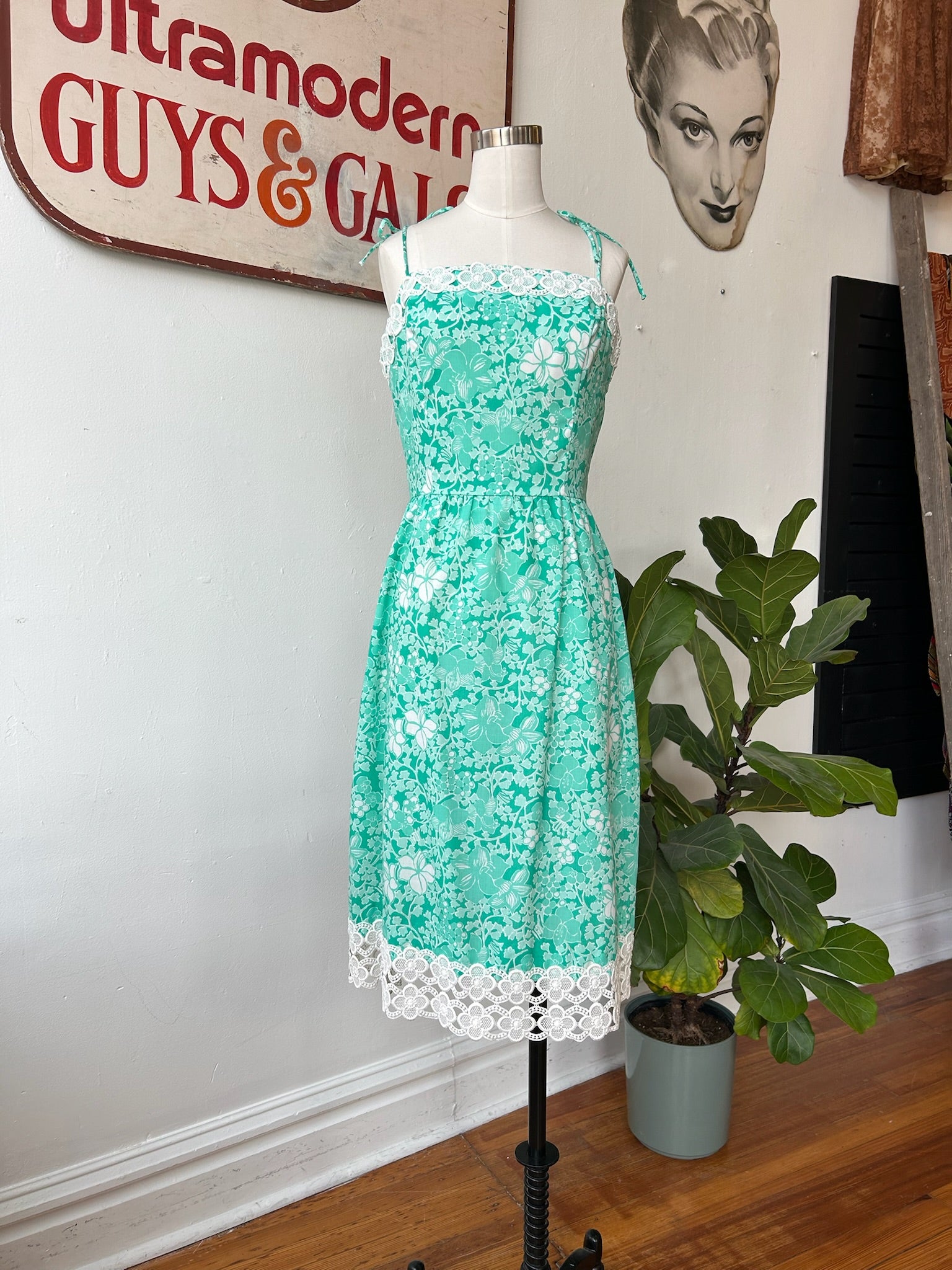 Green Print Lilly Pulitzer Sundress