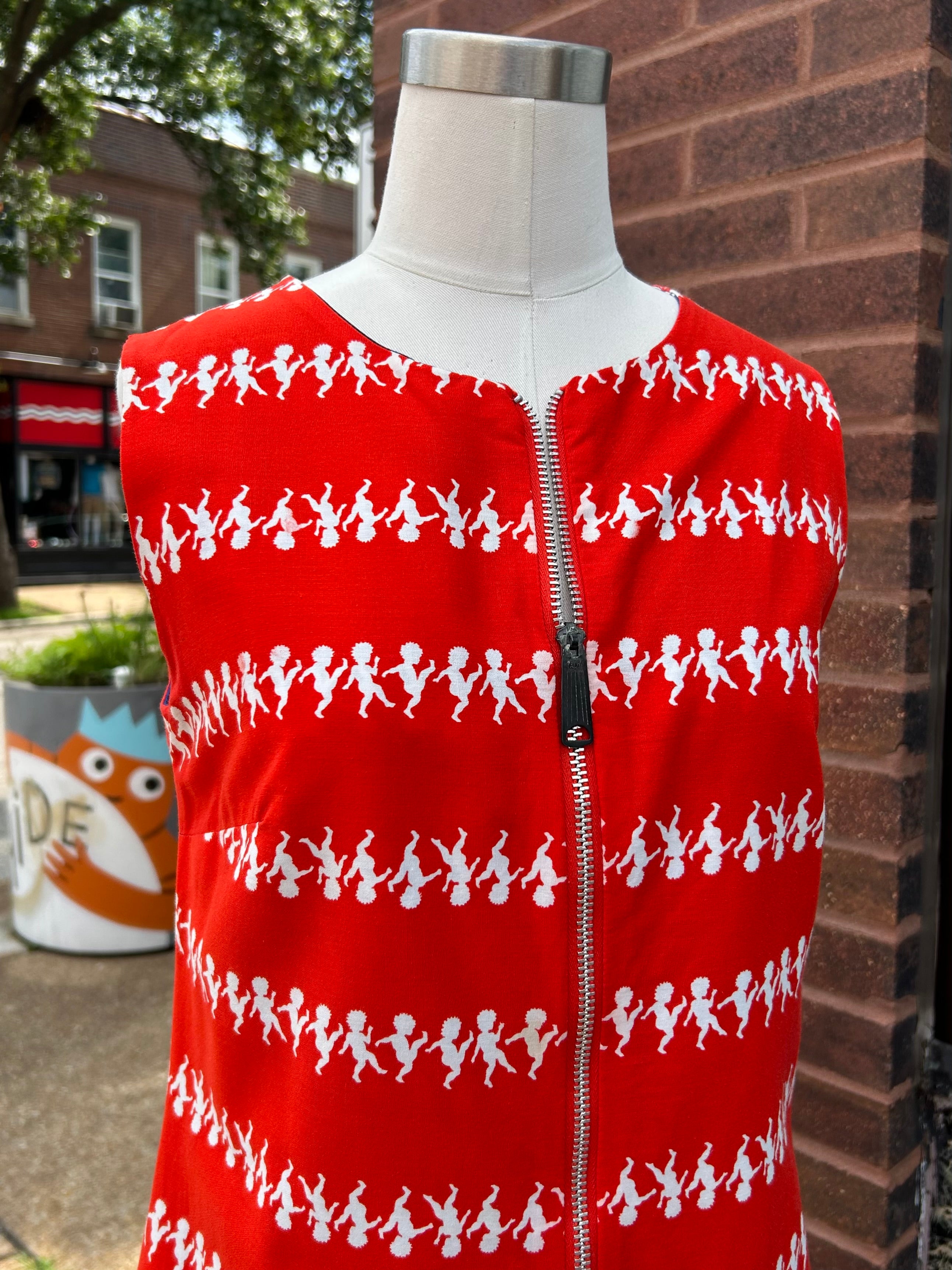 Super Cute Reversible Dancing Baby Zip Front Dress