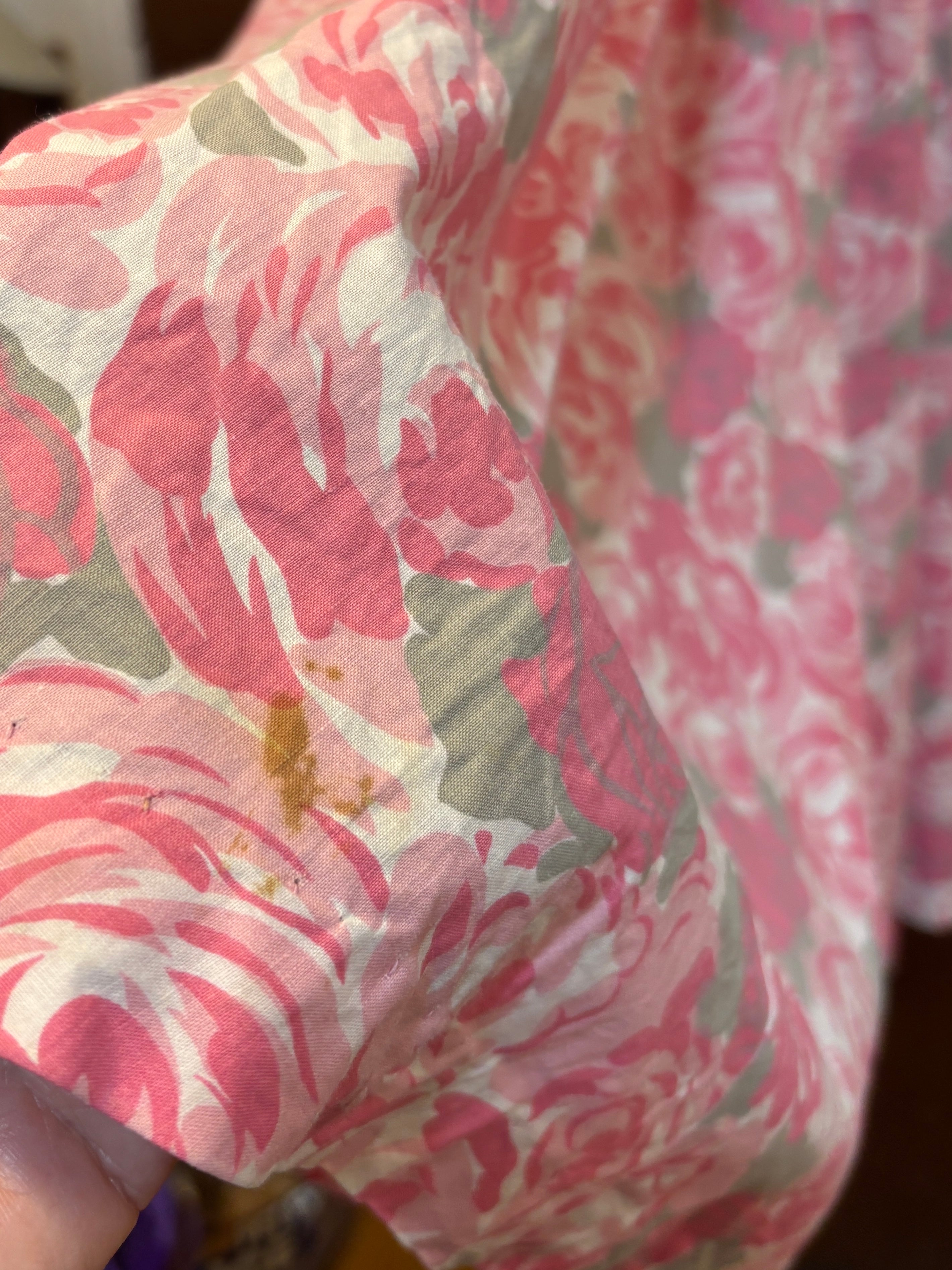 1950’s Pink Floral Full Skirt Dress