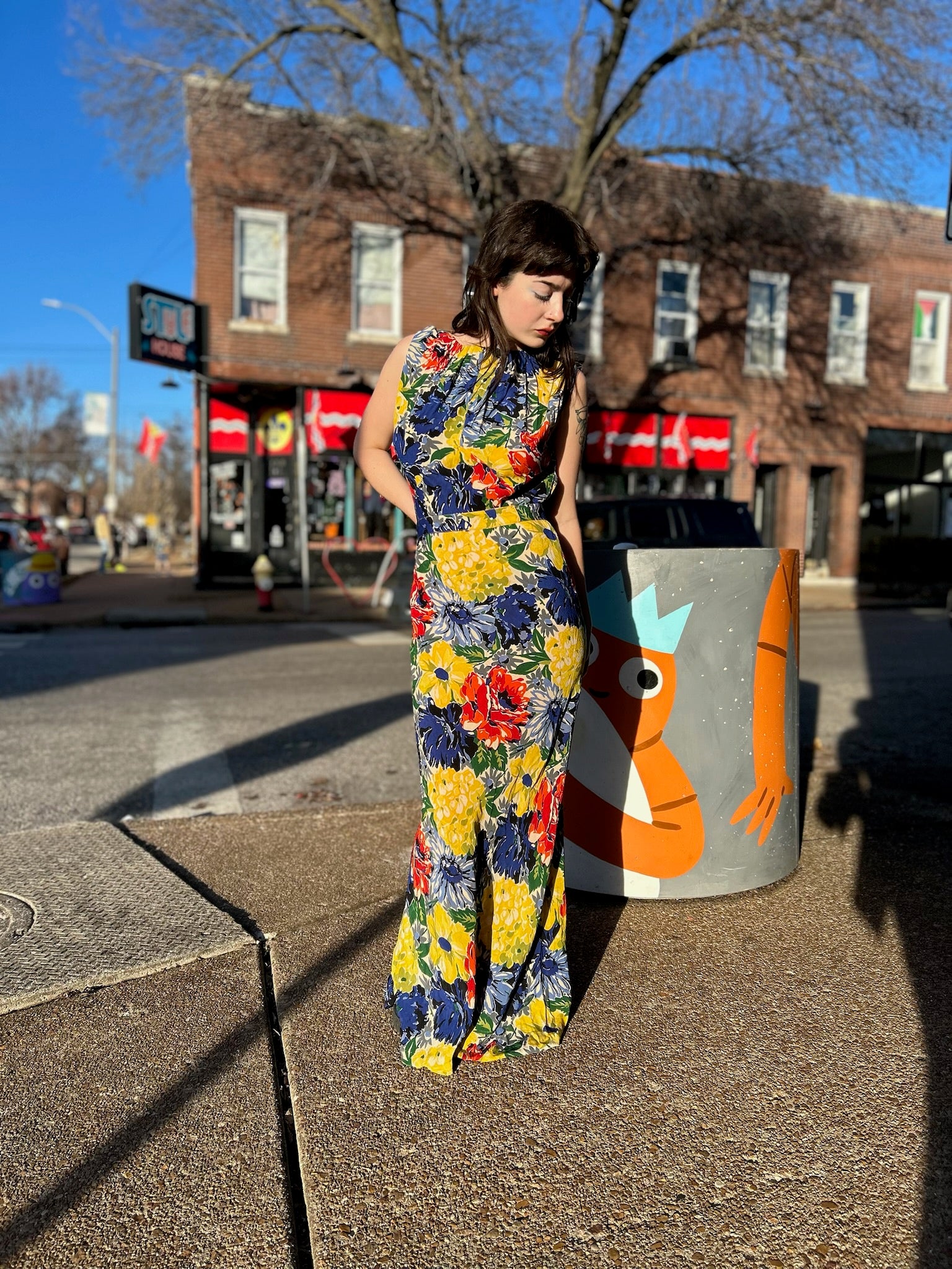 Gorgeous Floral Print 1930’s Dress