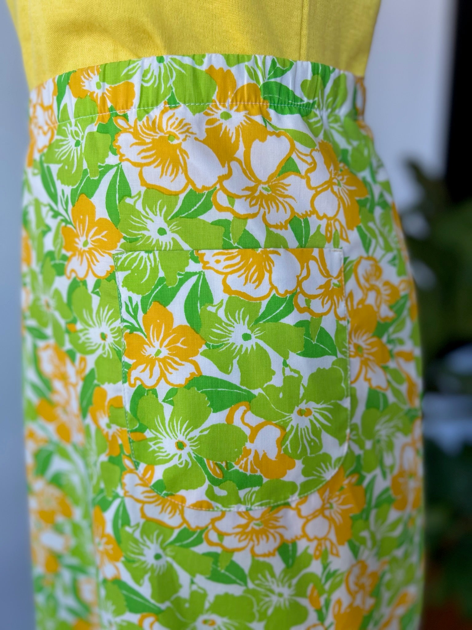 1980’s Gold & Green Lilly Pulitzer Skirt