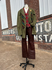 Classic Brown Leather Pants