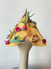 Yellow Sunhat w/Raffia