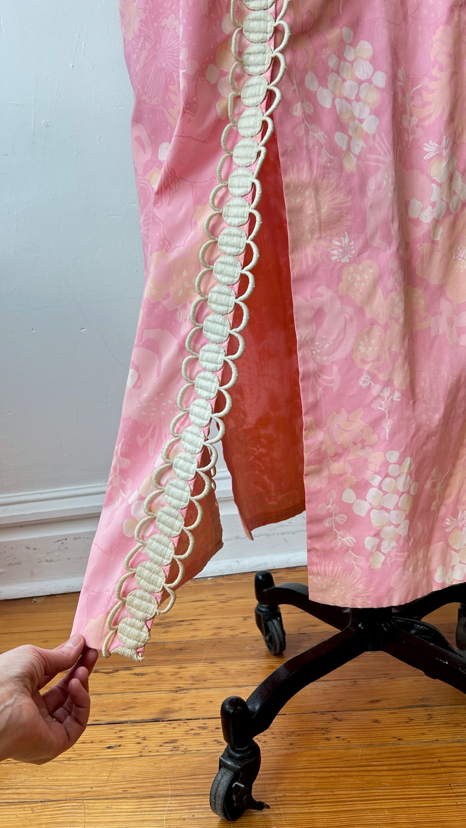 70’s Pink & Peach Print Maxi Dress by Lilly Pulitzer