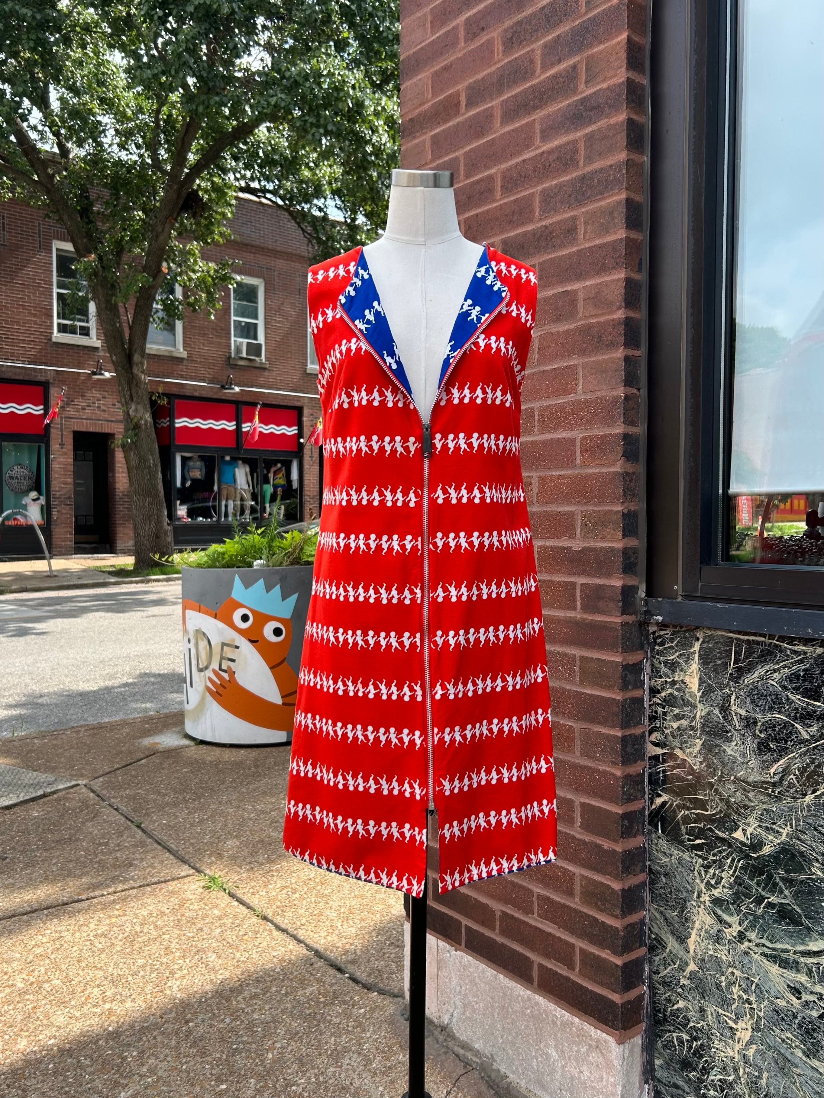 Super Cute Reversible Dancing Baby Zip Front Dress