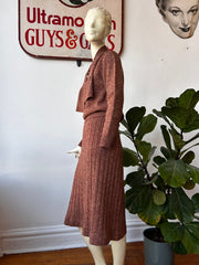 1970’s Marled Brown Sweater Set