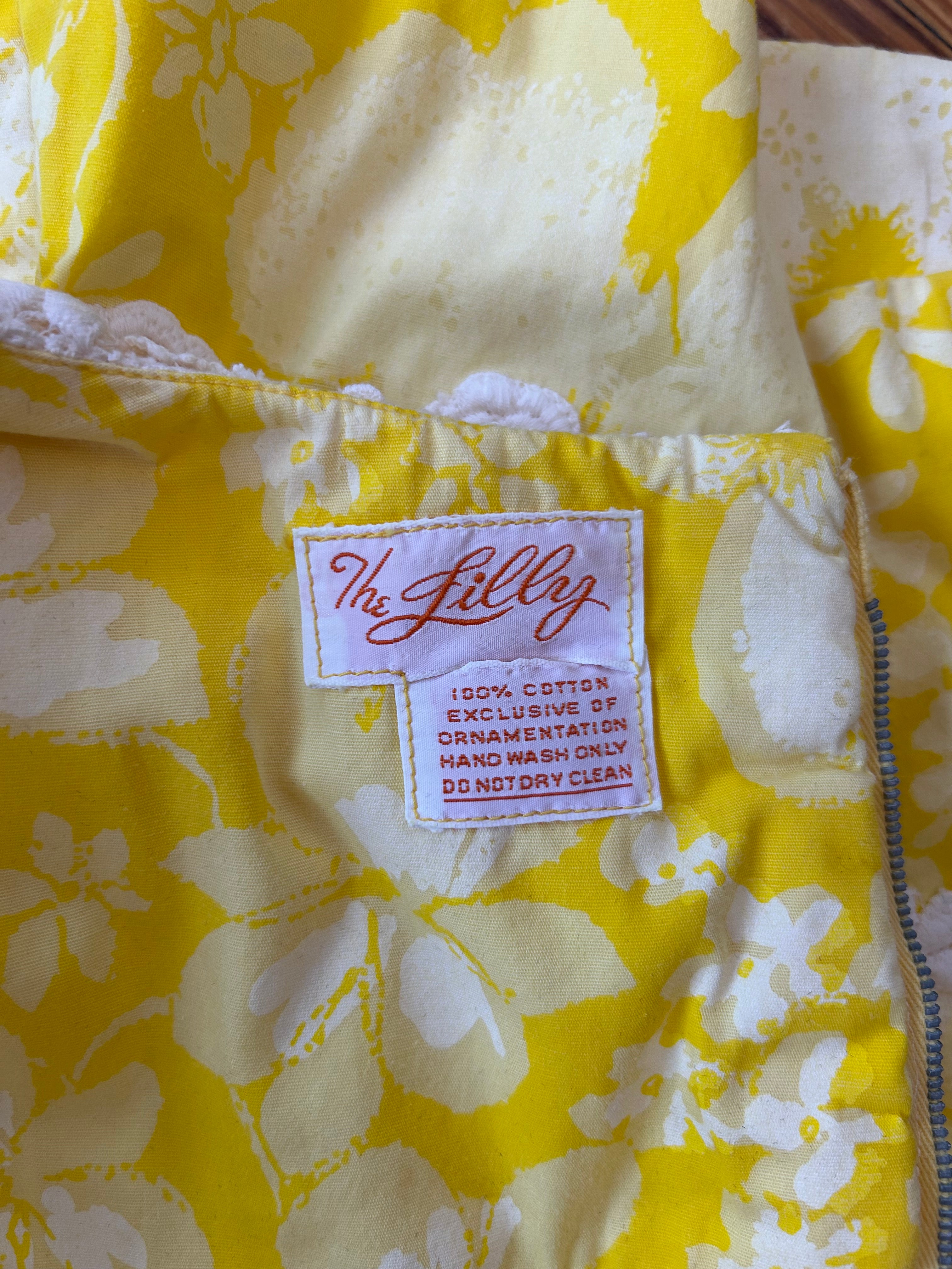 60’s Yellow Floral Lilly Pulitzer Dress