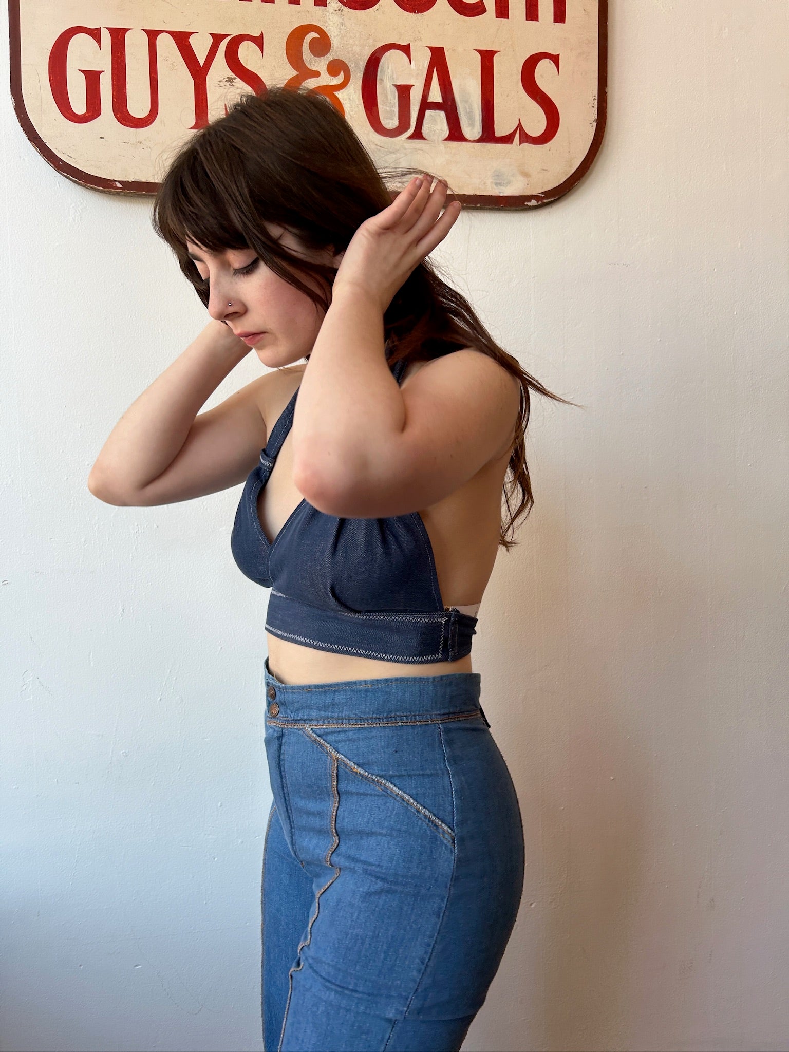 70’s Denim Halter