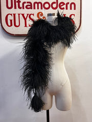 20’s Black Ostrich Feather Boa
