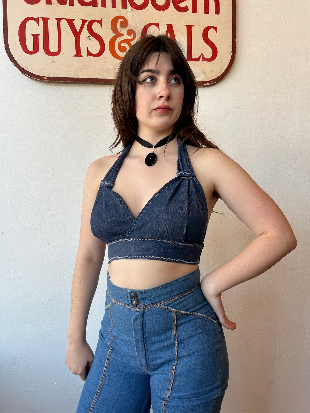 70’s Denim Halter