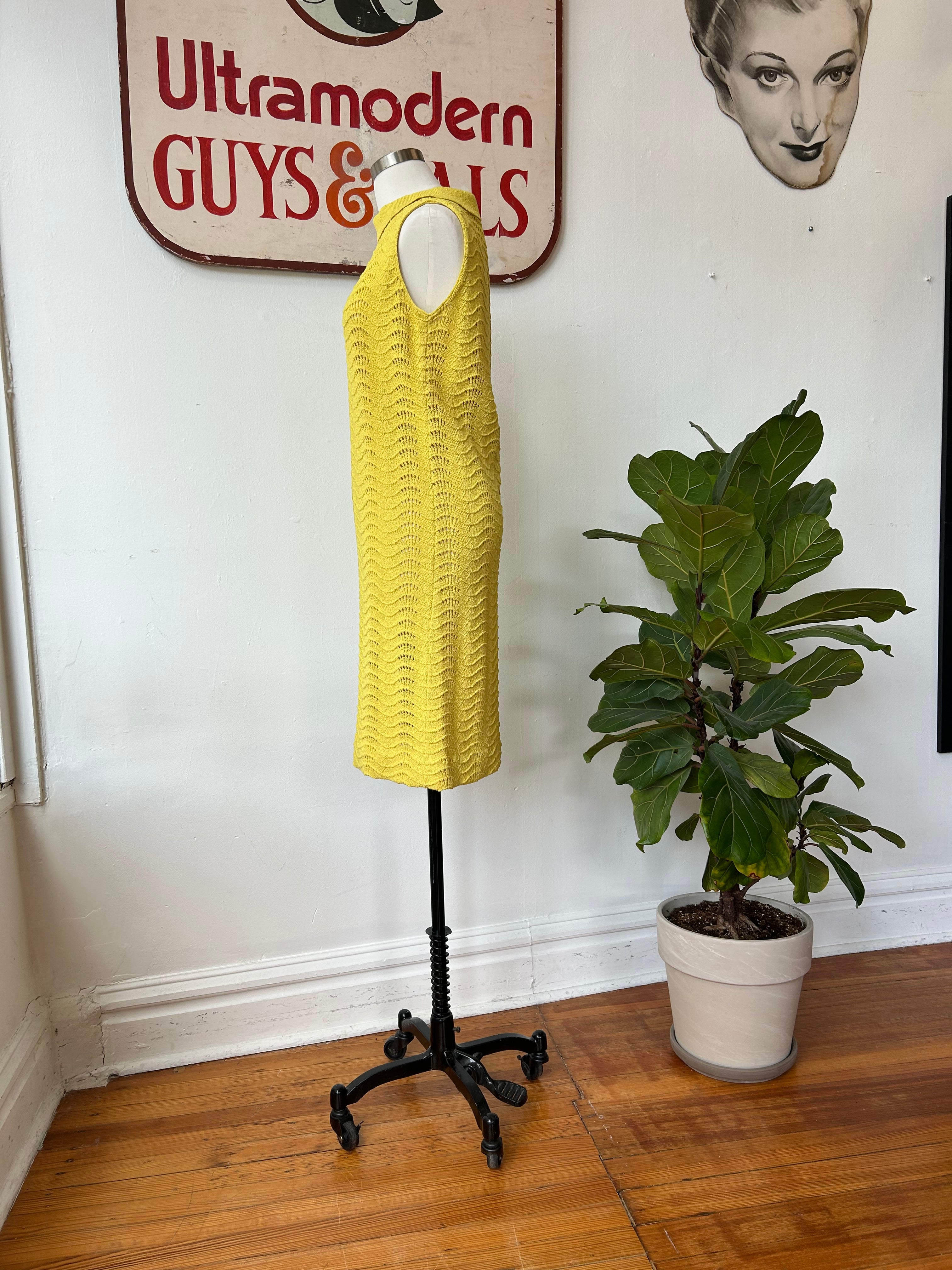 1960’s Yellow Knit Dress