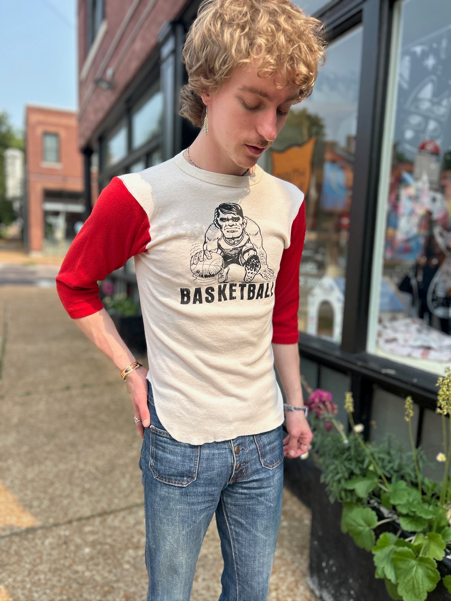 70’s Champion Basketball Player Tee