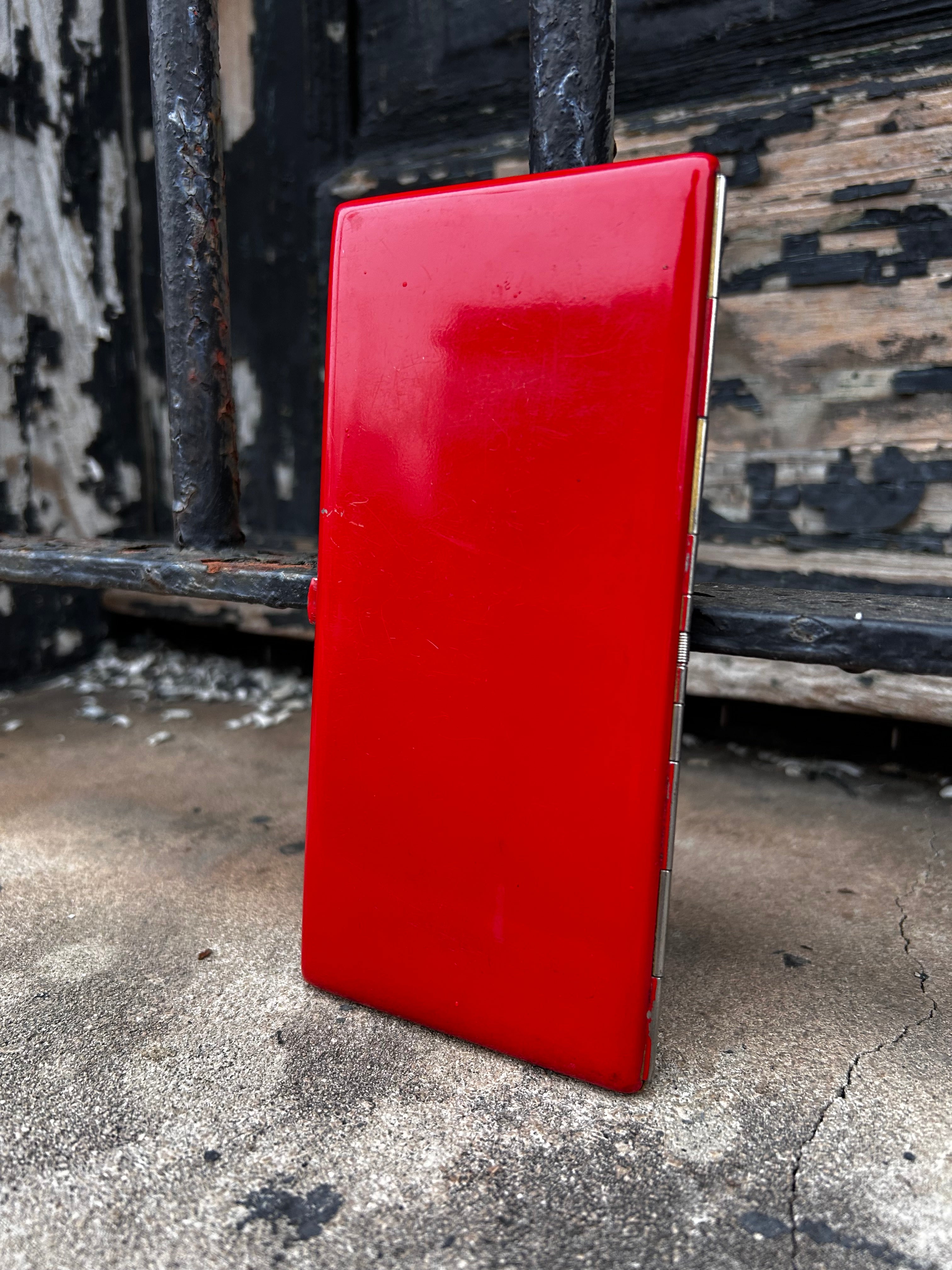 1930’s Red Art Deco Cigarette Case