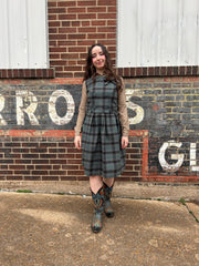 60’s Plaid Two Piece