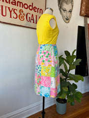 1980’s Lilly Pulitzer Patchwork Print Skirt